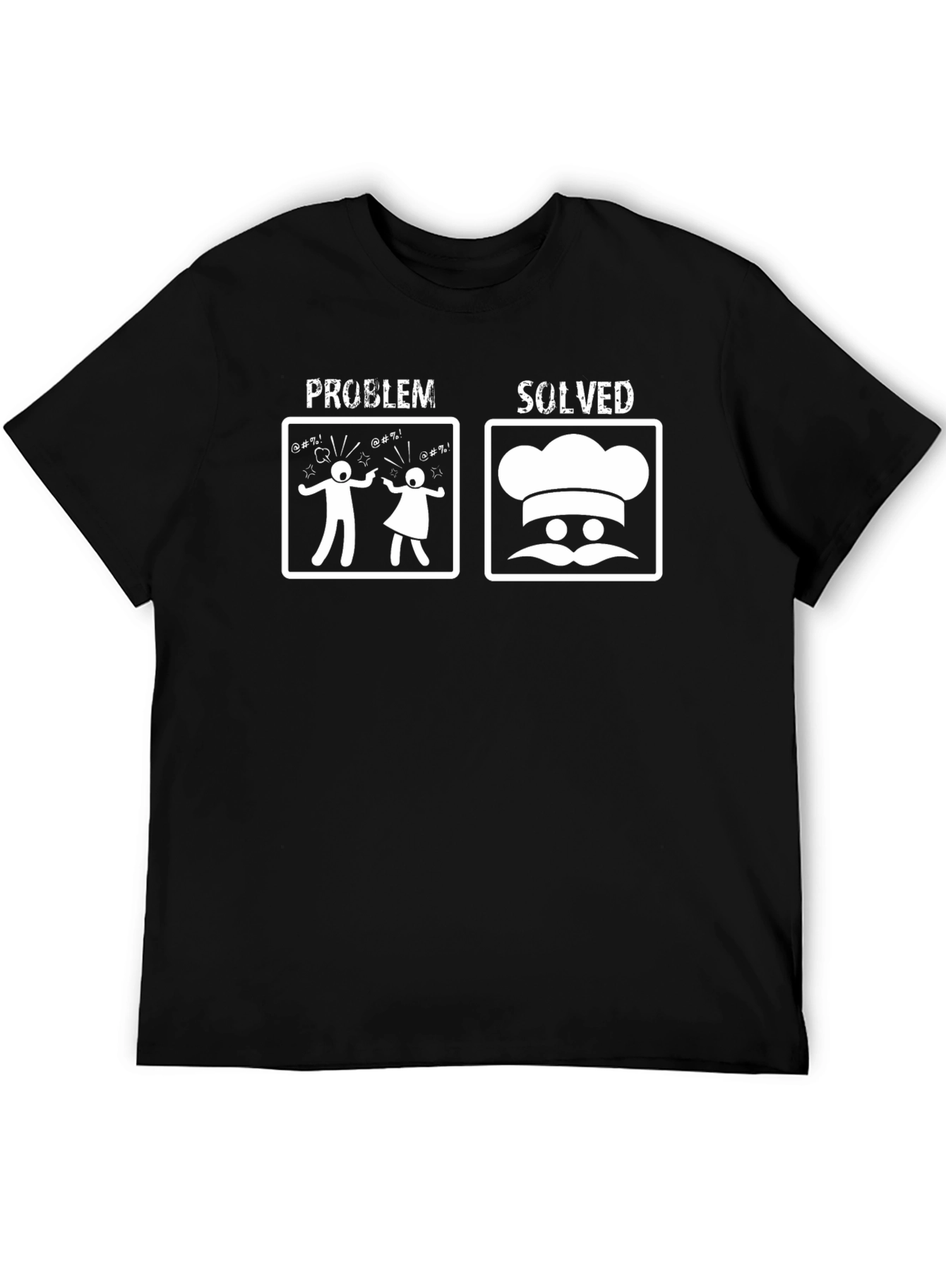 Problem Solved Chef T-Shirt Funny Cooking Tee