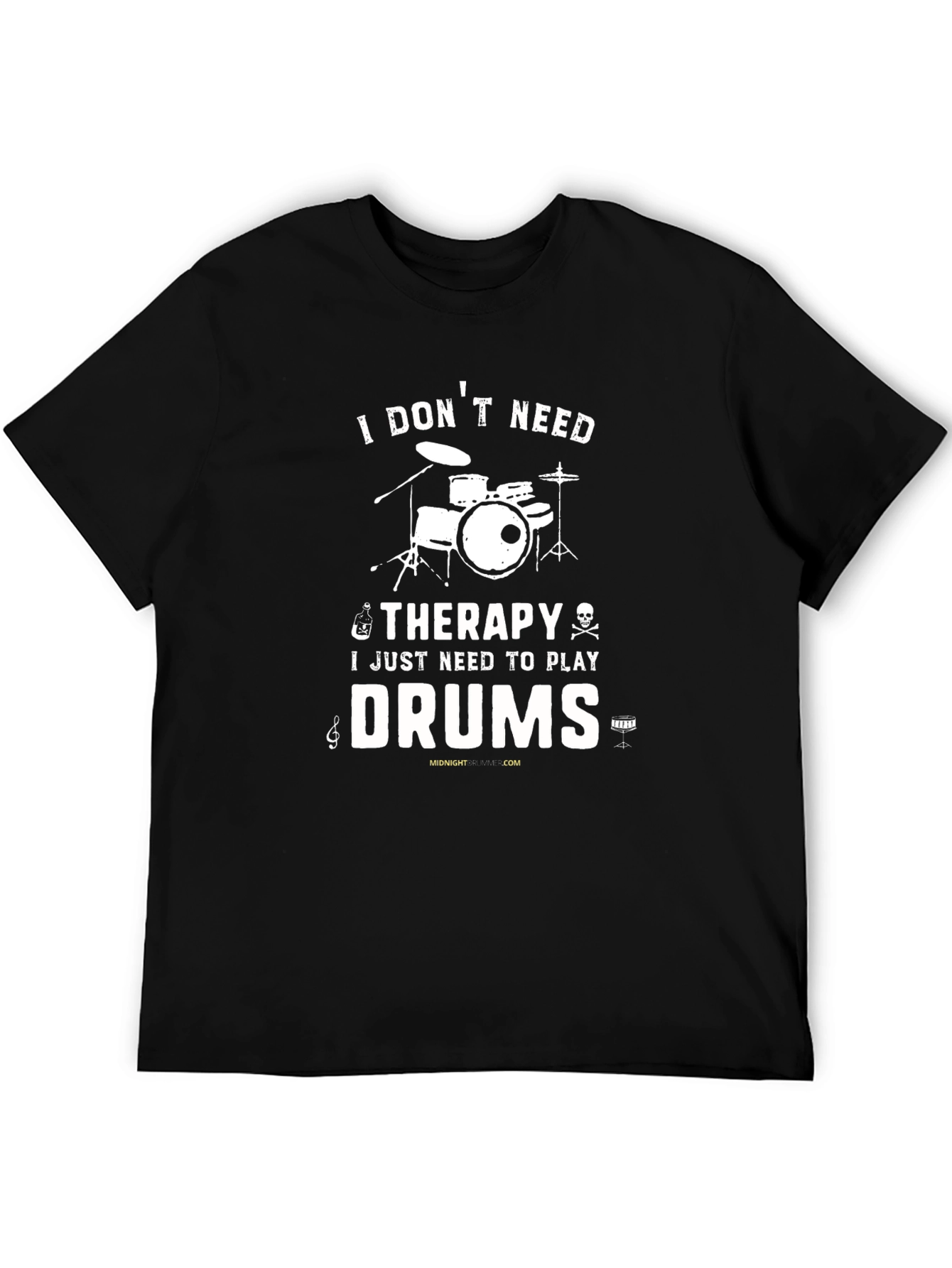 Drummer Therapy T-Shirt - Music Lovers Gift