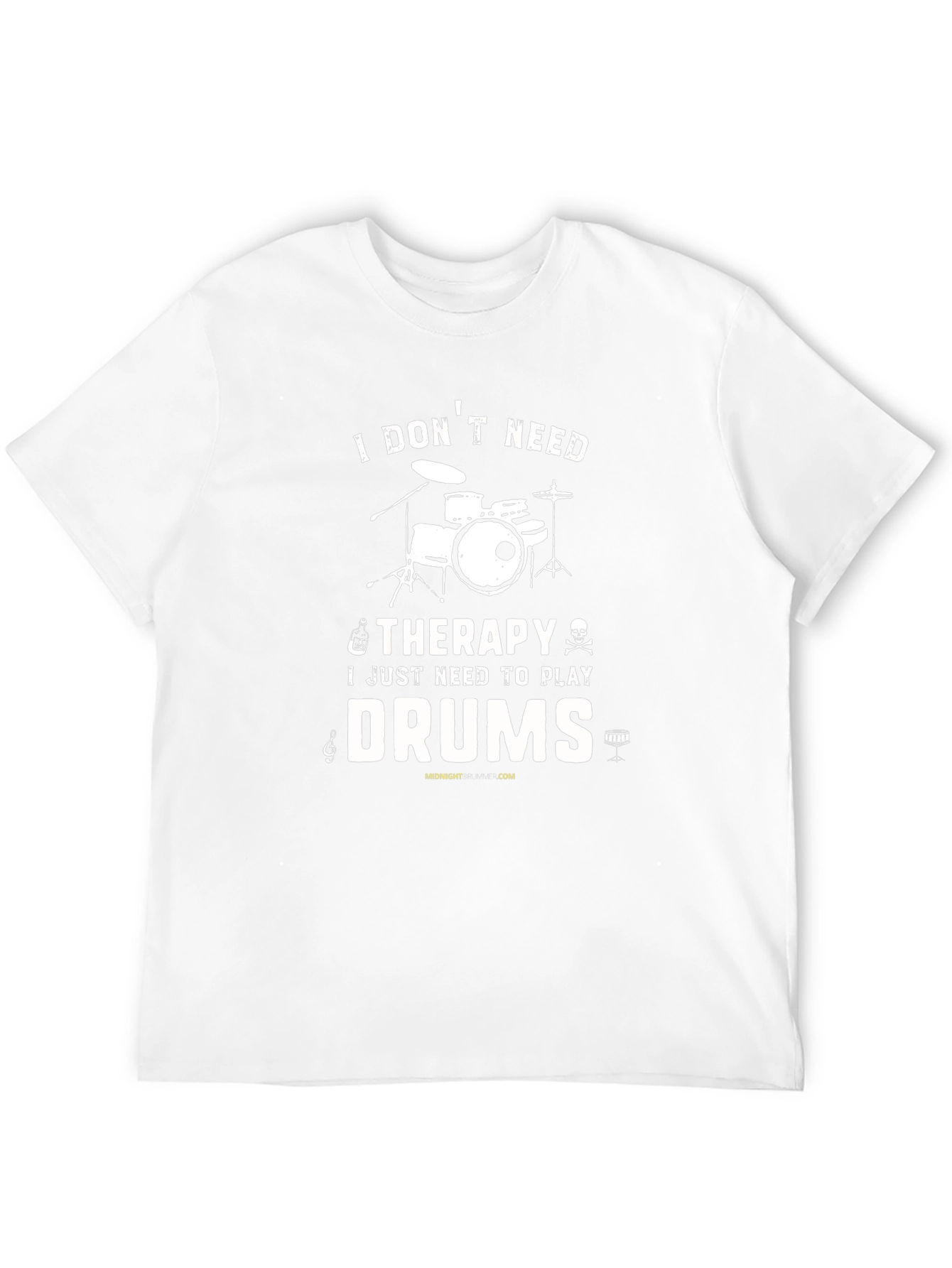 Drummer Therapy T-Shirt - Music Lovers Gift
