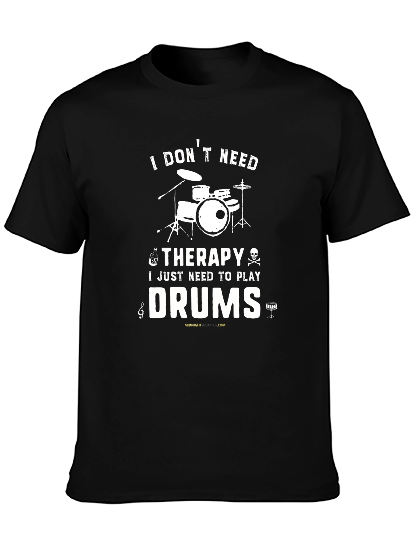Drummer Therapy T-Shirt - Music Lovers Gift