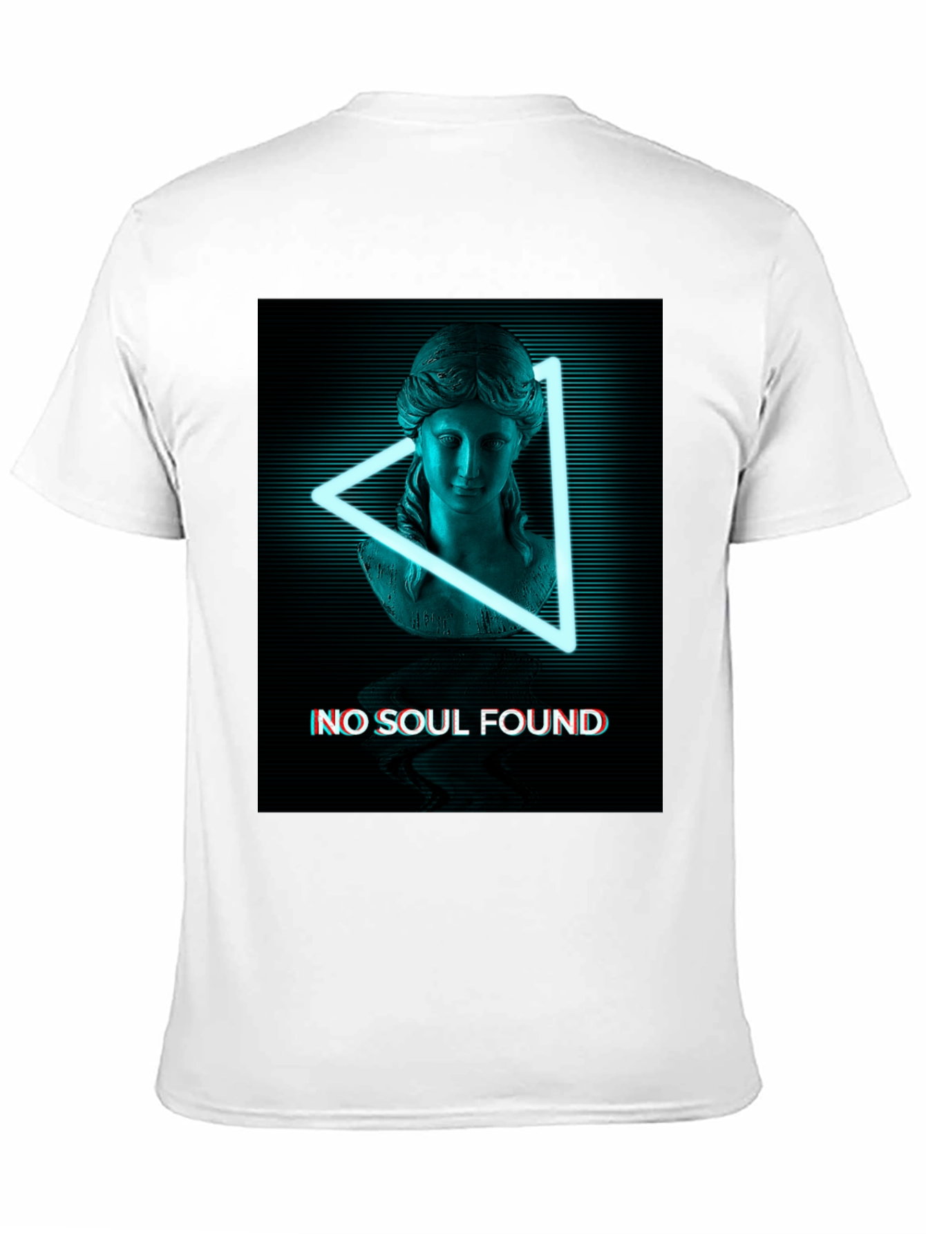 Neon Statue Graphic Tee - No Soul Found T-Shirt