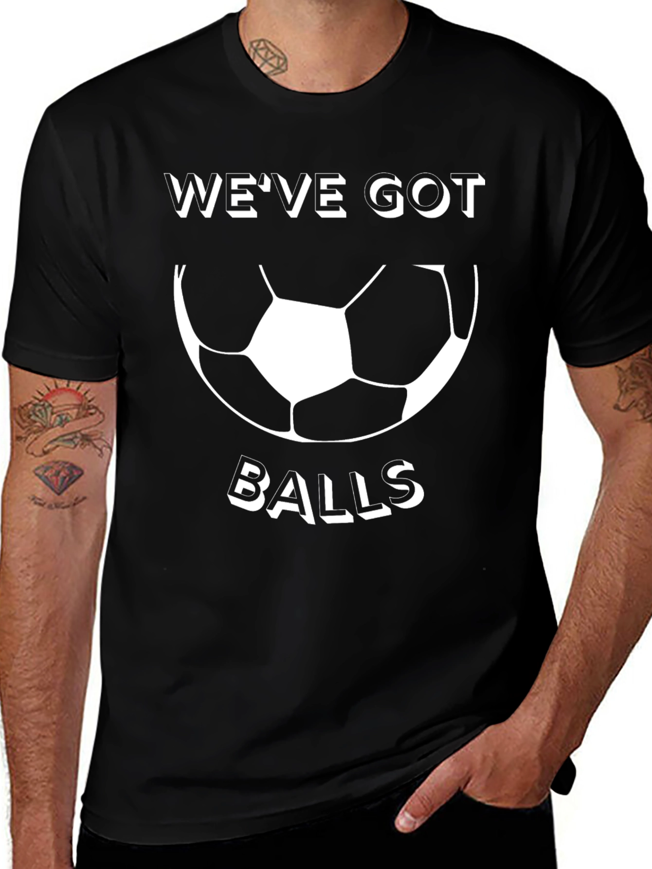 Funny Soccer T-Shirt: Weve Got Balls Graphic Tee
