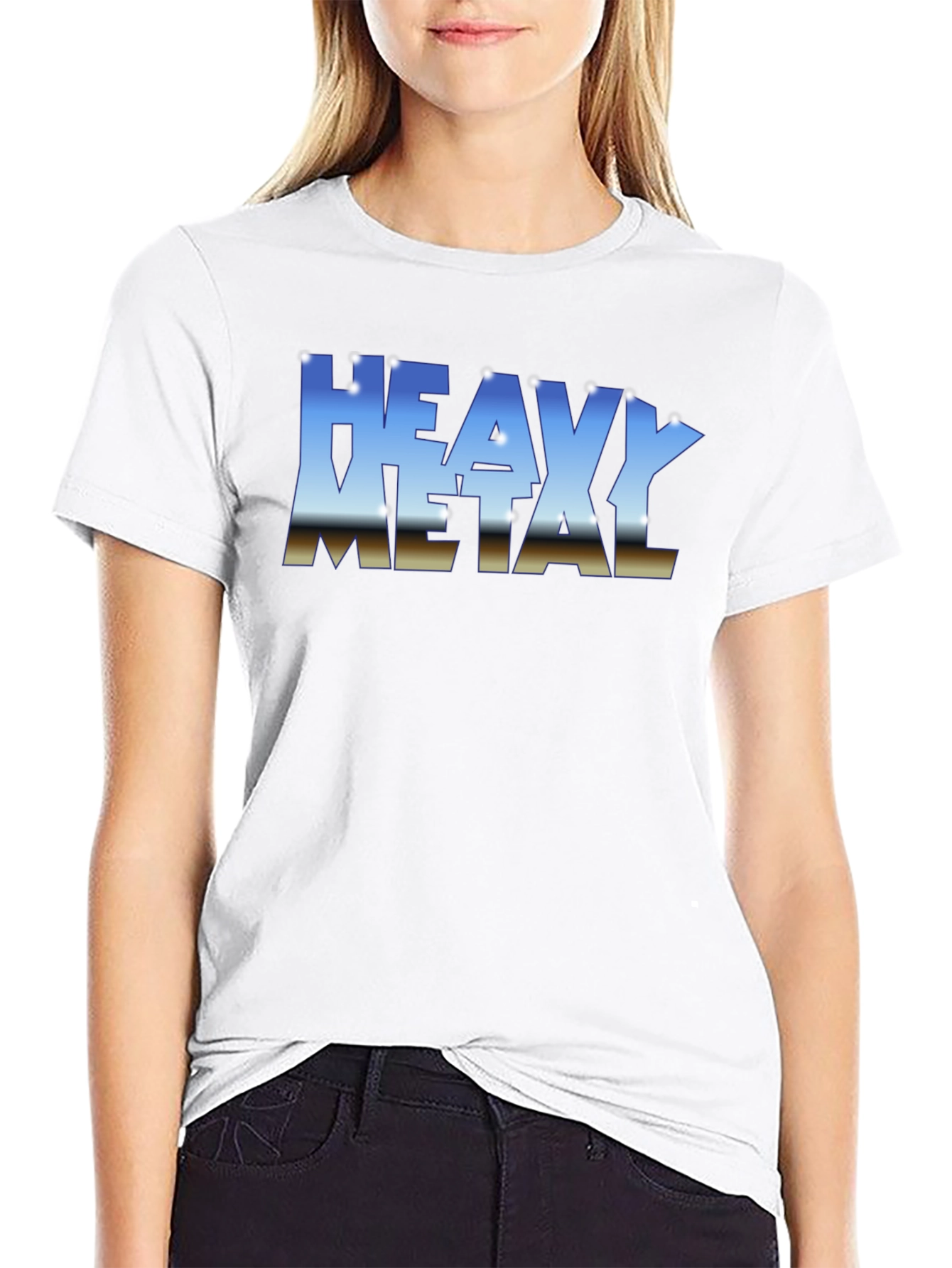 Heavy Metal Retro Style Black T-Shirt