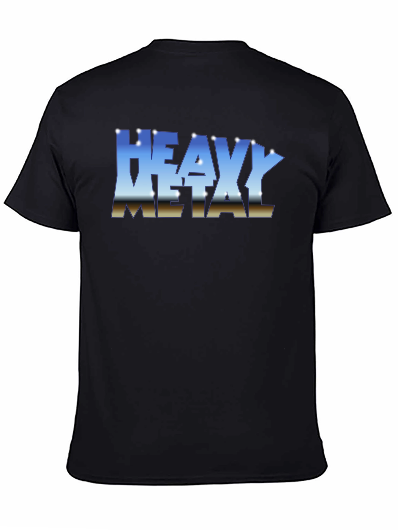 Heavy Metal Retro Style Black T-Shirt