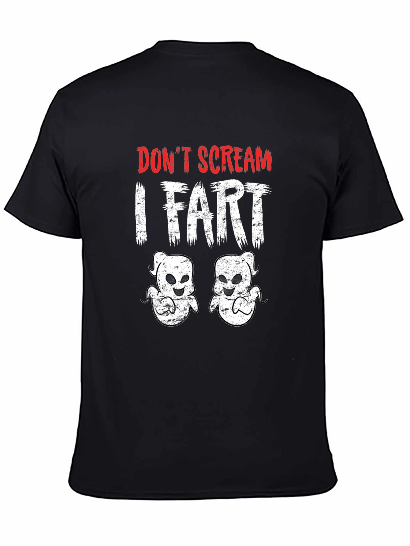 Dont Scream I Fart Black Graphic Tee