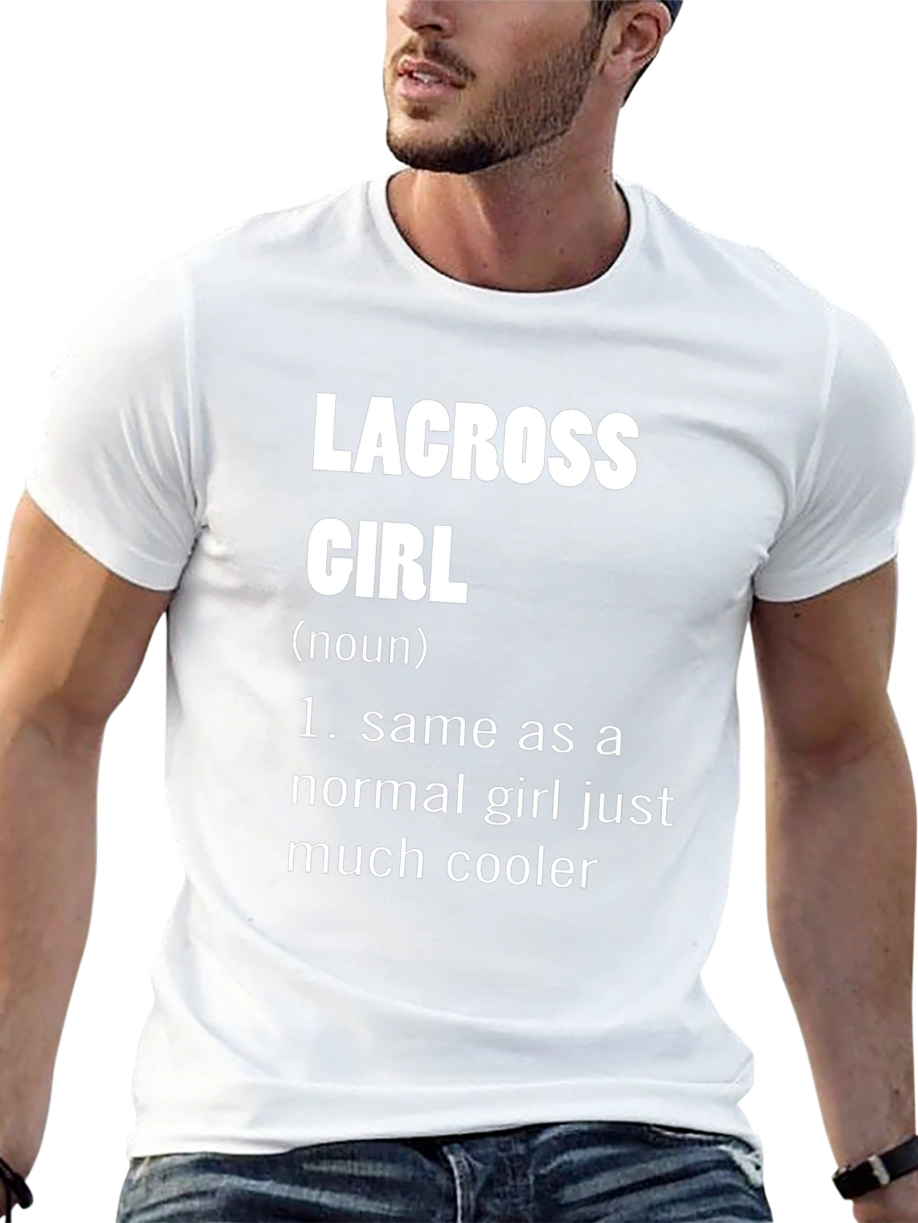 Lacrosse Girl Definition Black T-Shirt