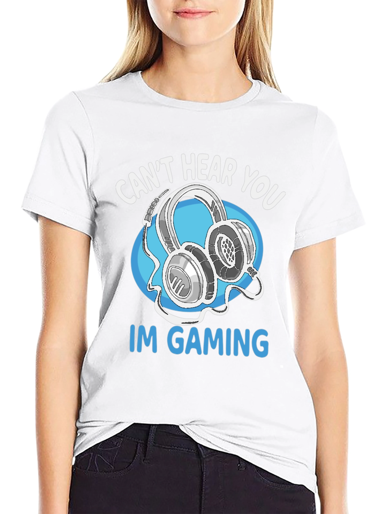 Gamer T-Shirt - Cant Hear You Im Gaming
