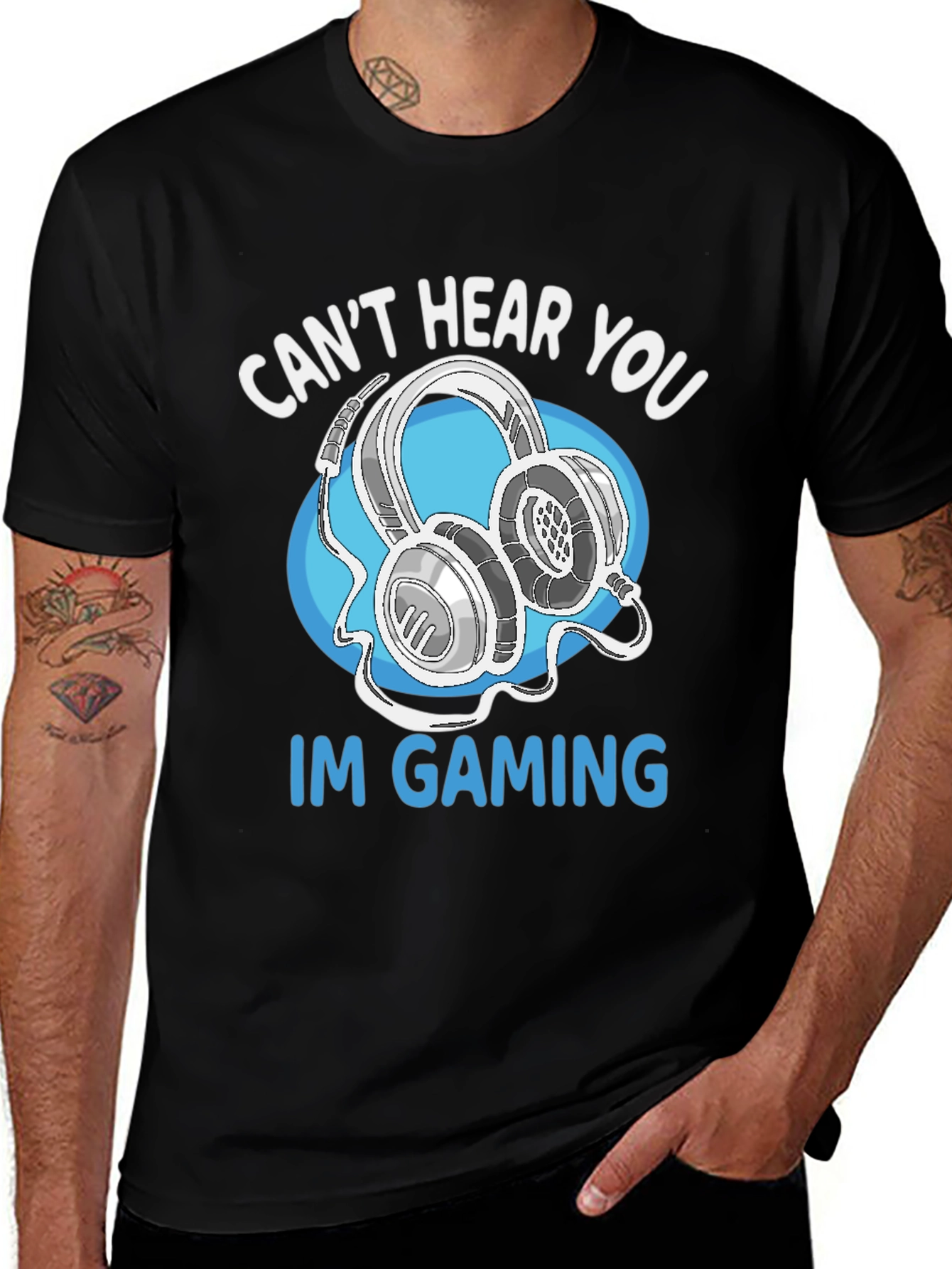 Gamer T-Shirt - Cant Hear You Im Gaming
