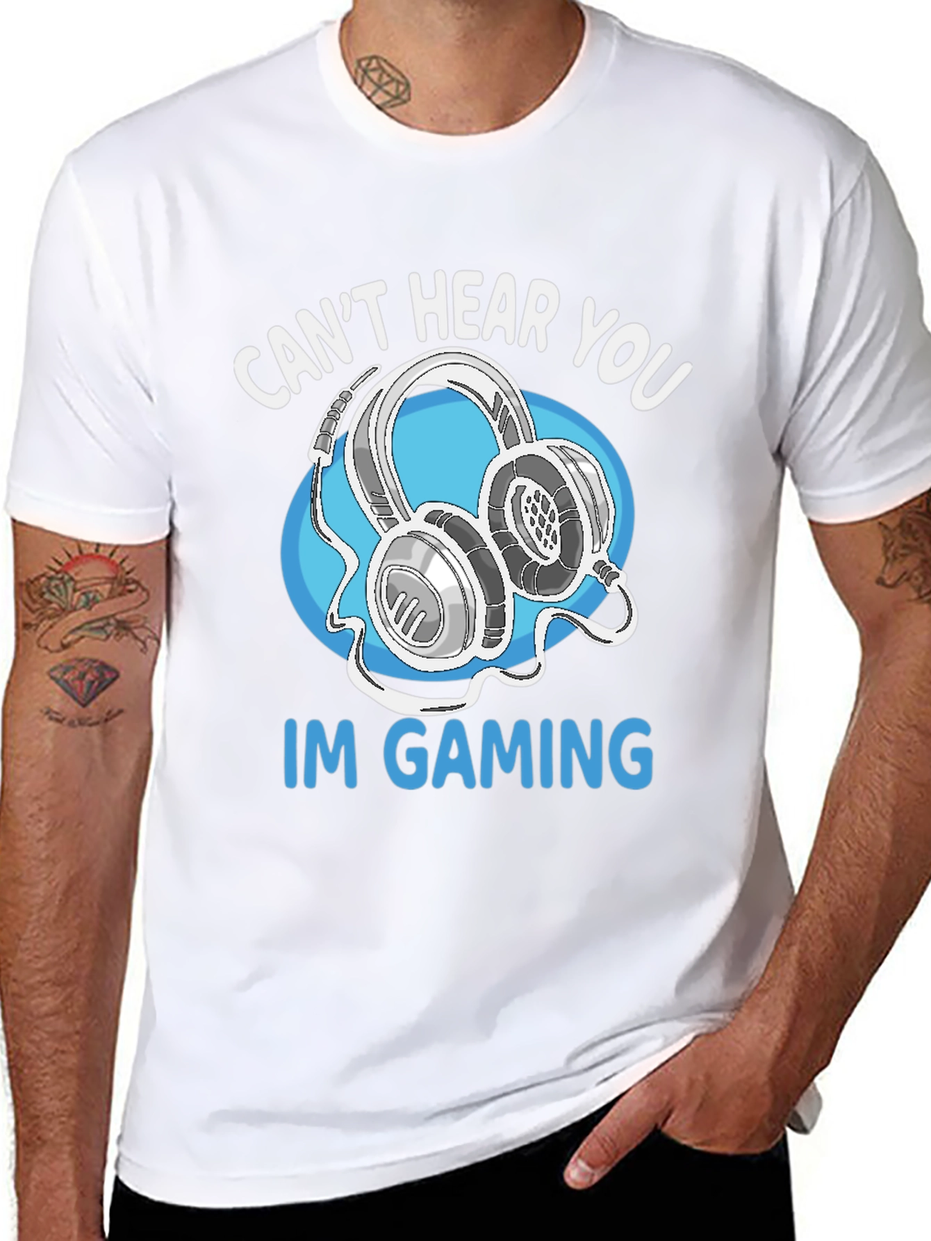 Gamer T-Shirt - Cant Hear You Im Gaming