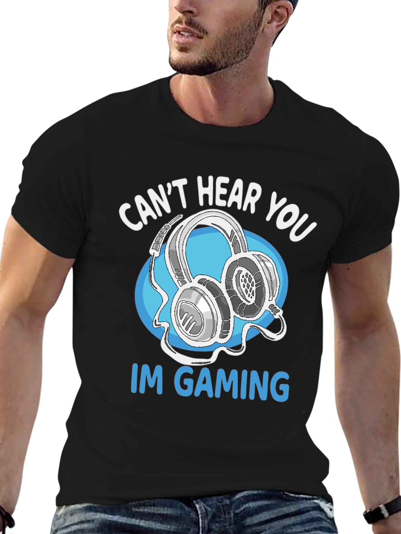 Gamer T-Shirt - Cant Hear You Im Gaming