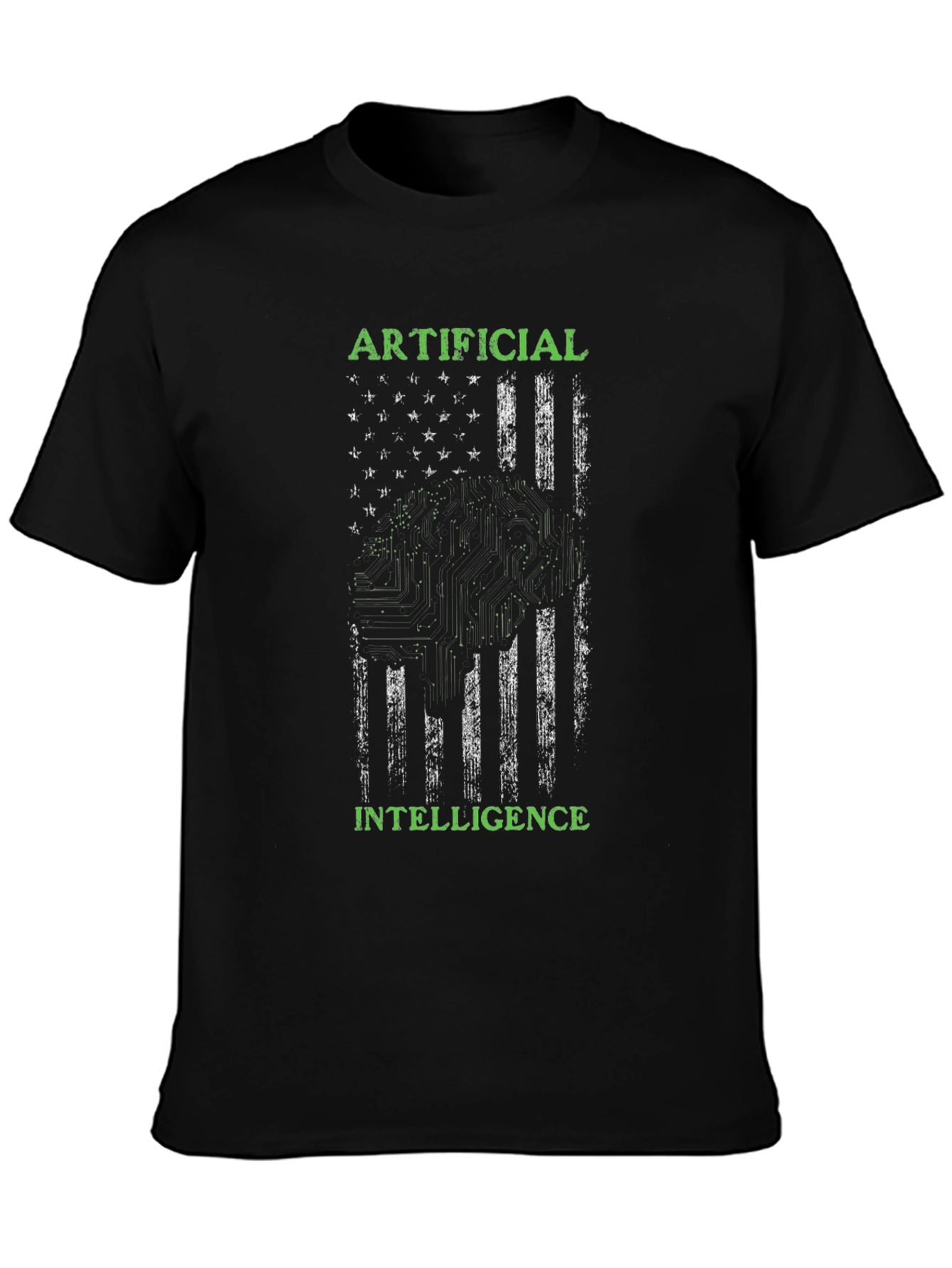 Artificial Intelligence US Flag Graphic Tee