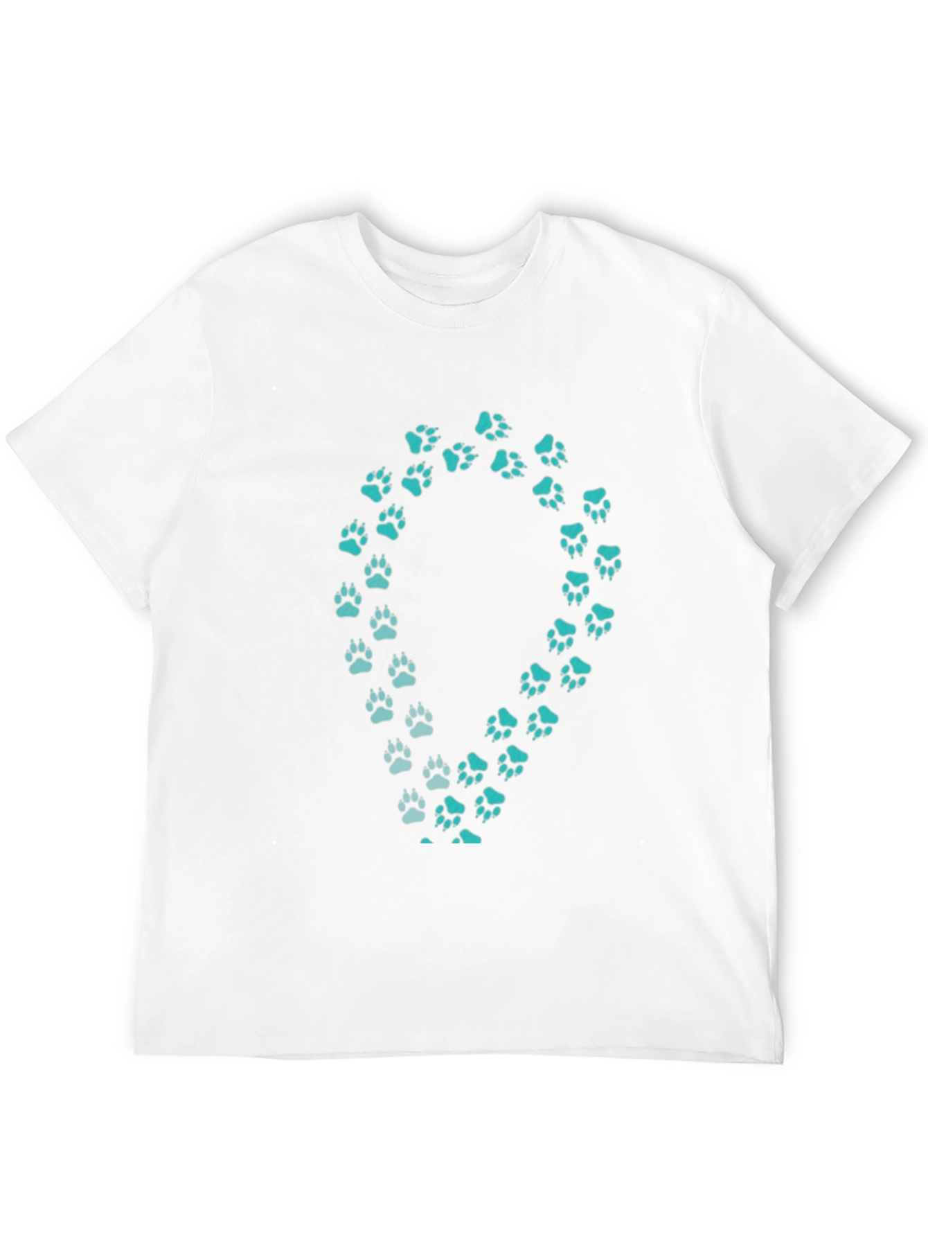 Paw Print Tee - Black Casual Shirt