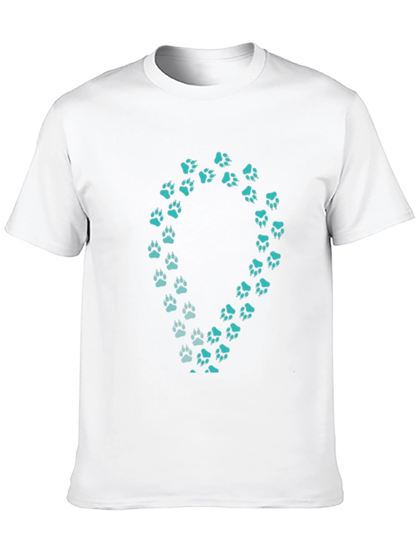 Paw Print Tee - Black Casual Shirt