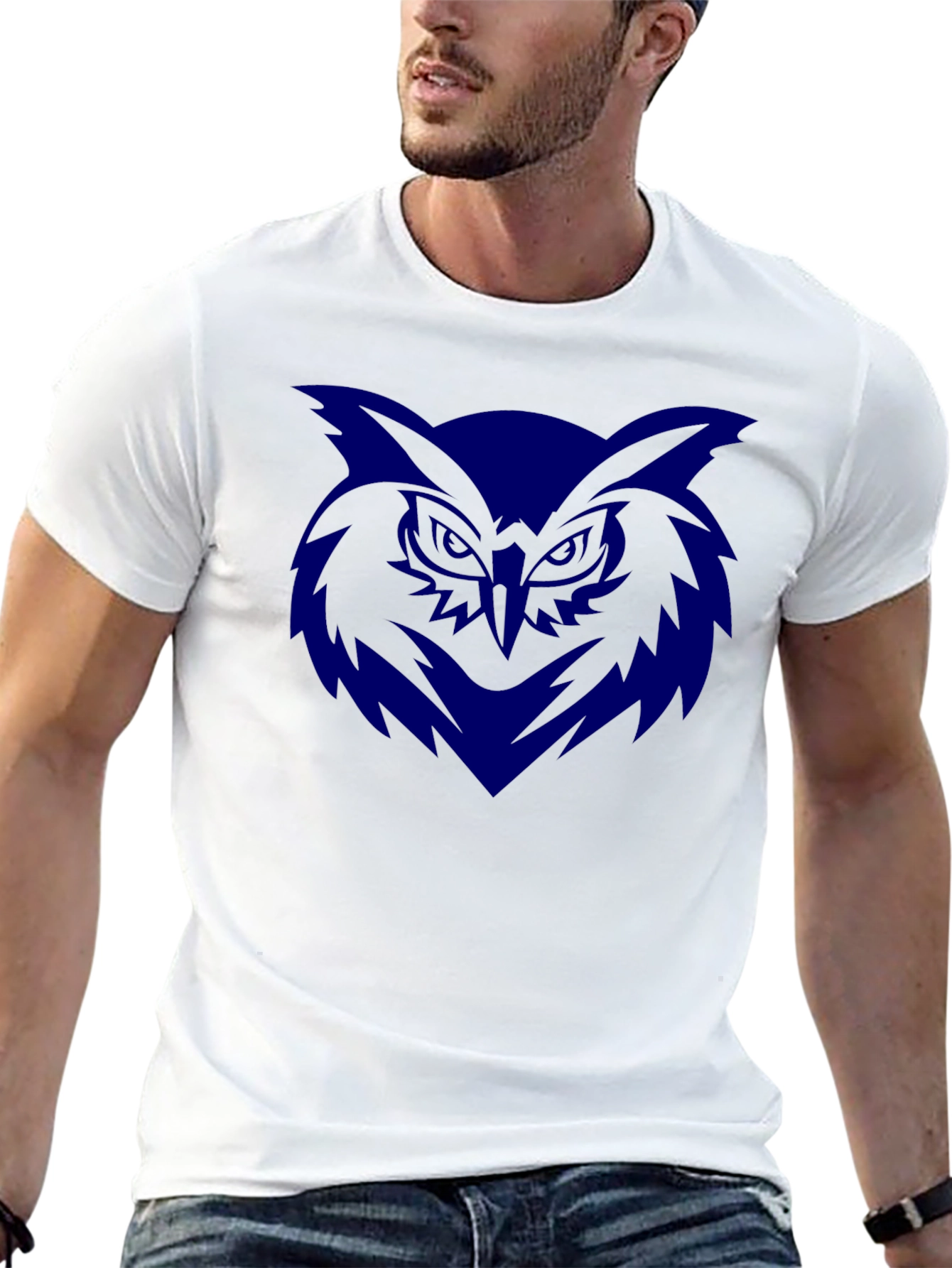 Bold Owl Graphic Black T-Shirt - Mens Fashion Tee