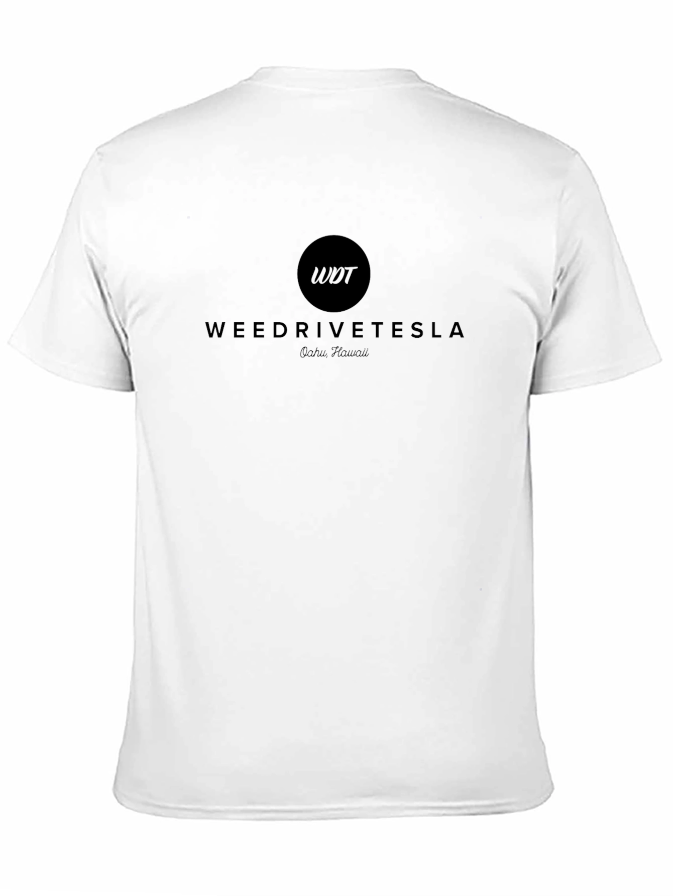 Weed Drive Tesla Black T-Shirt