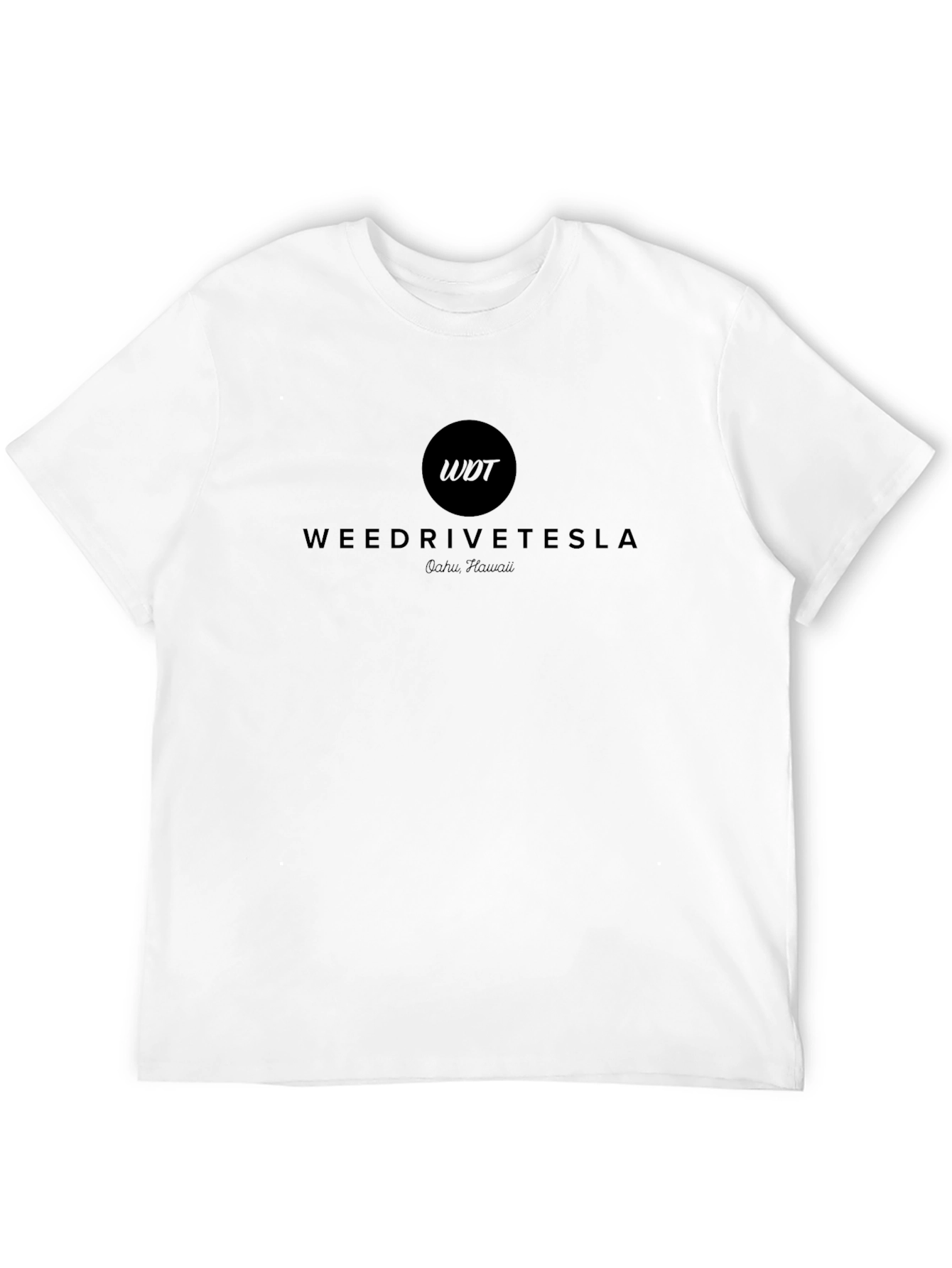 Weed Drive Tesla Black T-Shirt