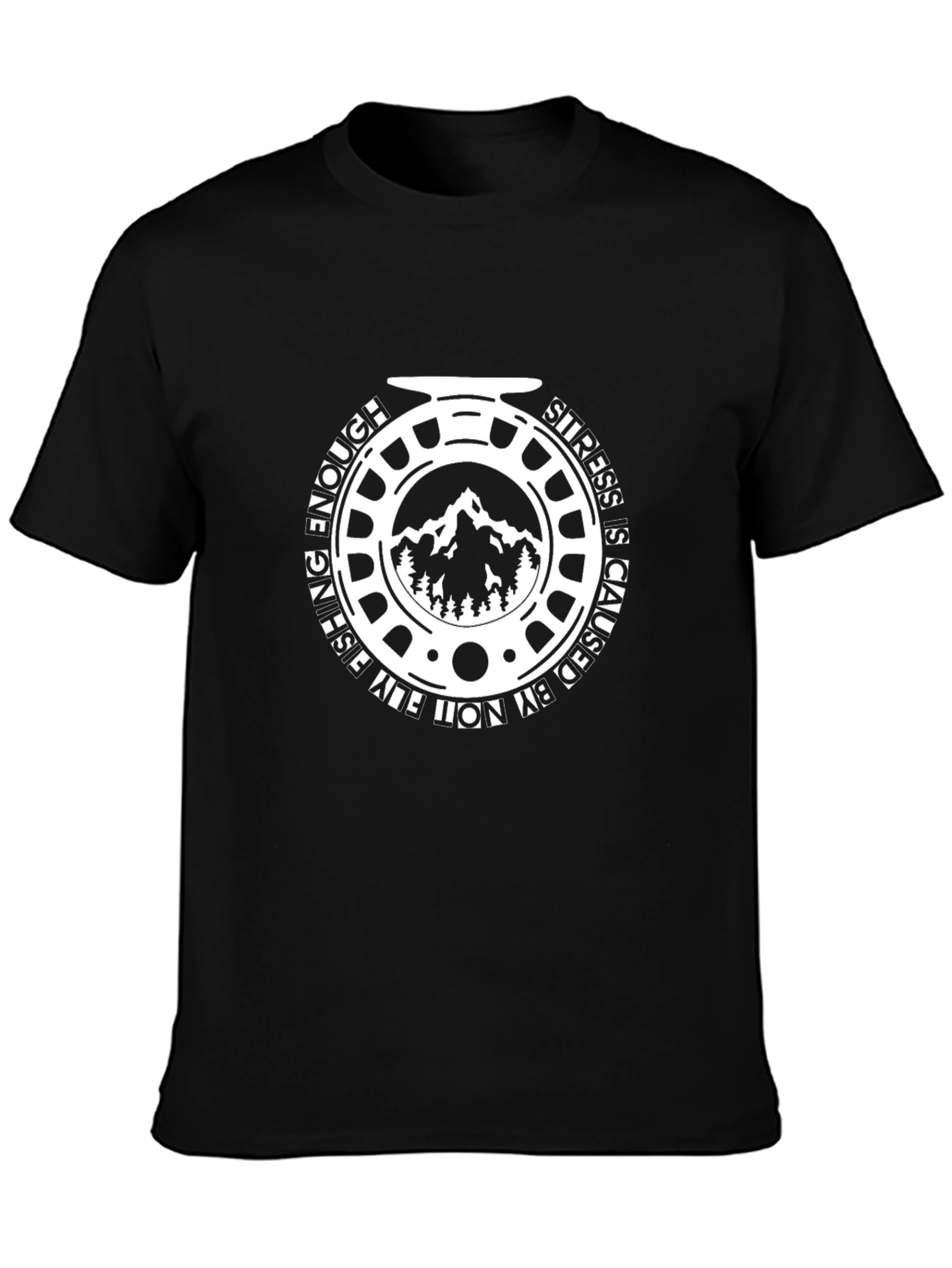 Fly Fishing Reel T-Shirt - No Stress