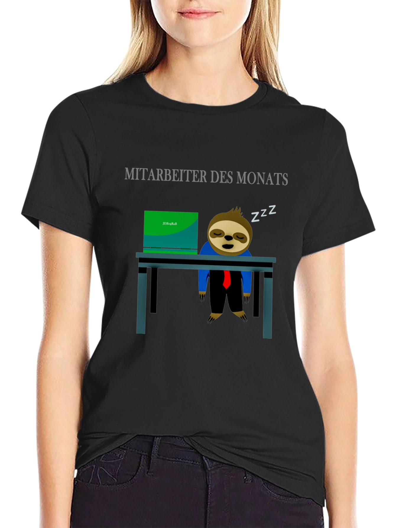 Employee of the Month Sloth Graphic Tee