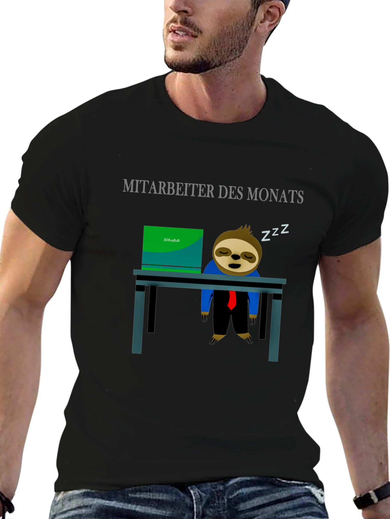 Employee of the Month Sloth Graphic Tee