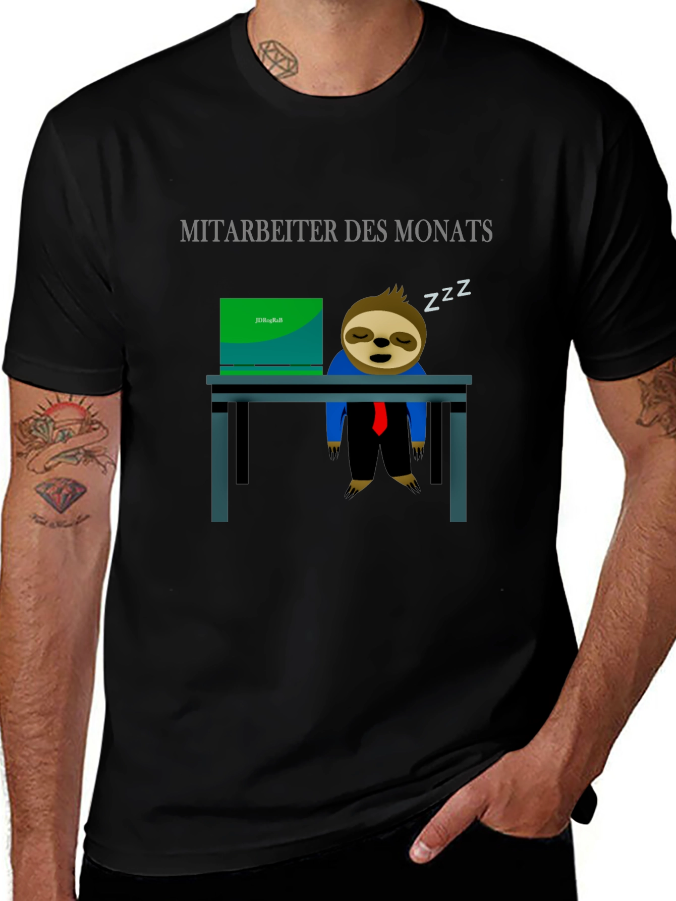 Employee of the Month Sloth Graphic Tee