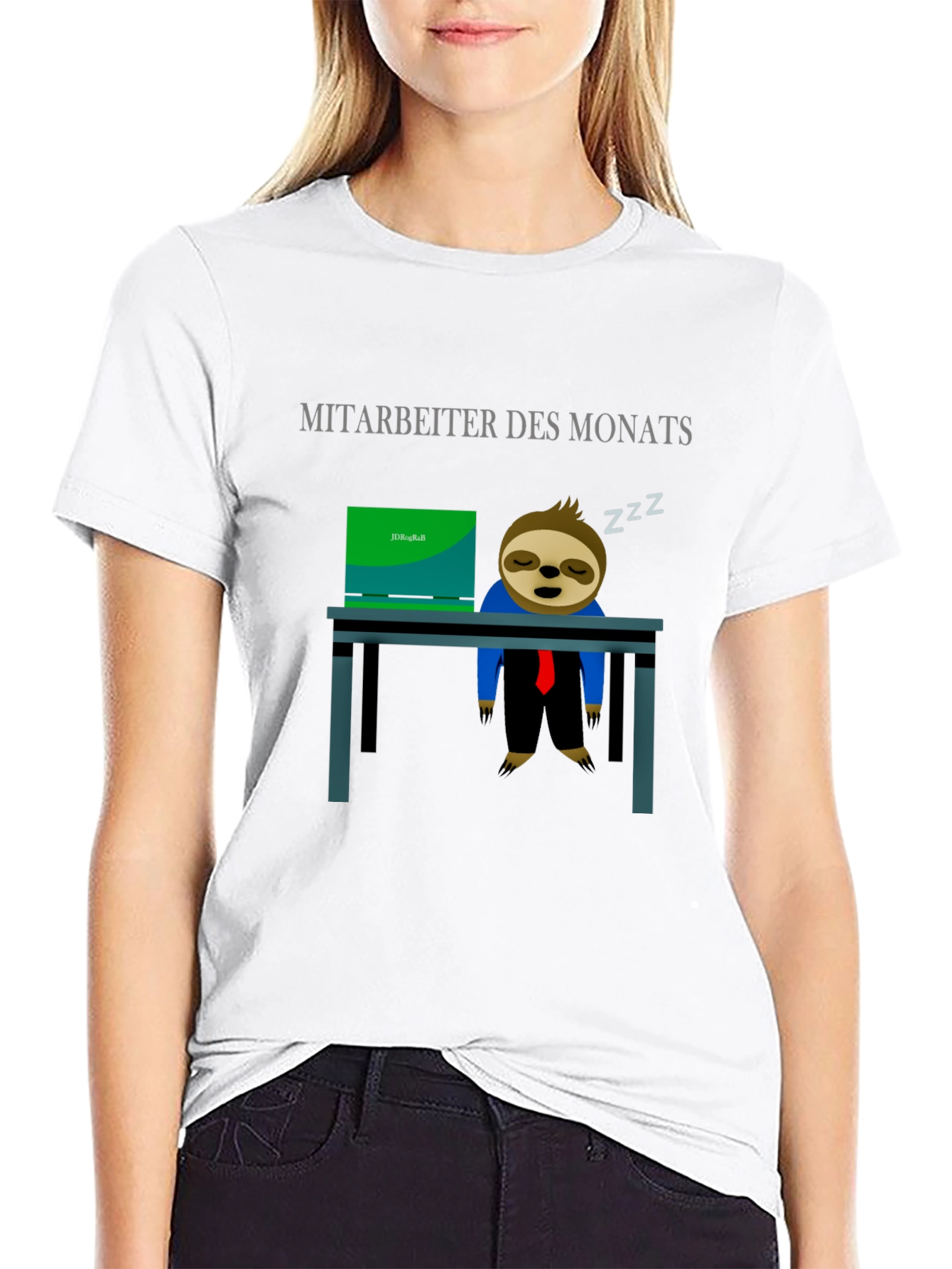 Employee of the Month Sloth Graphic Tee