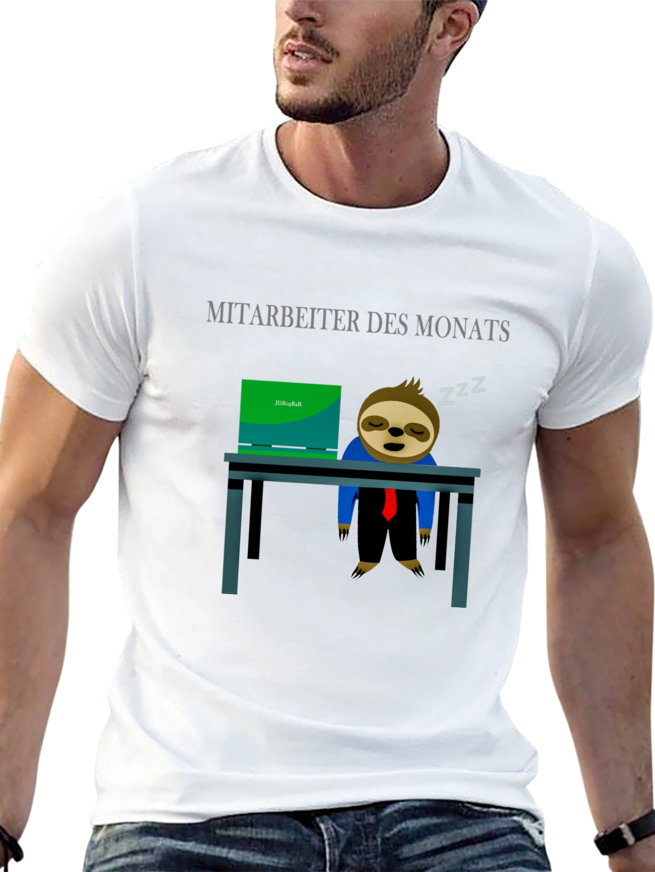 Employee of the Month Sloth Graphic Tee