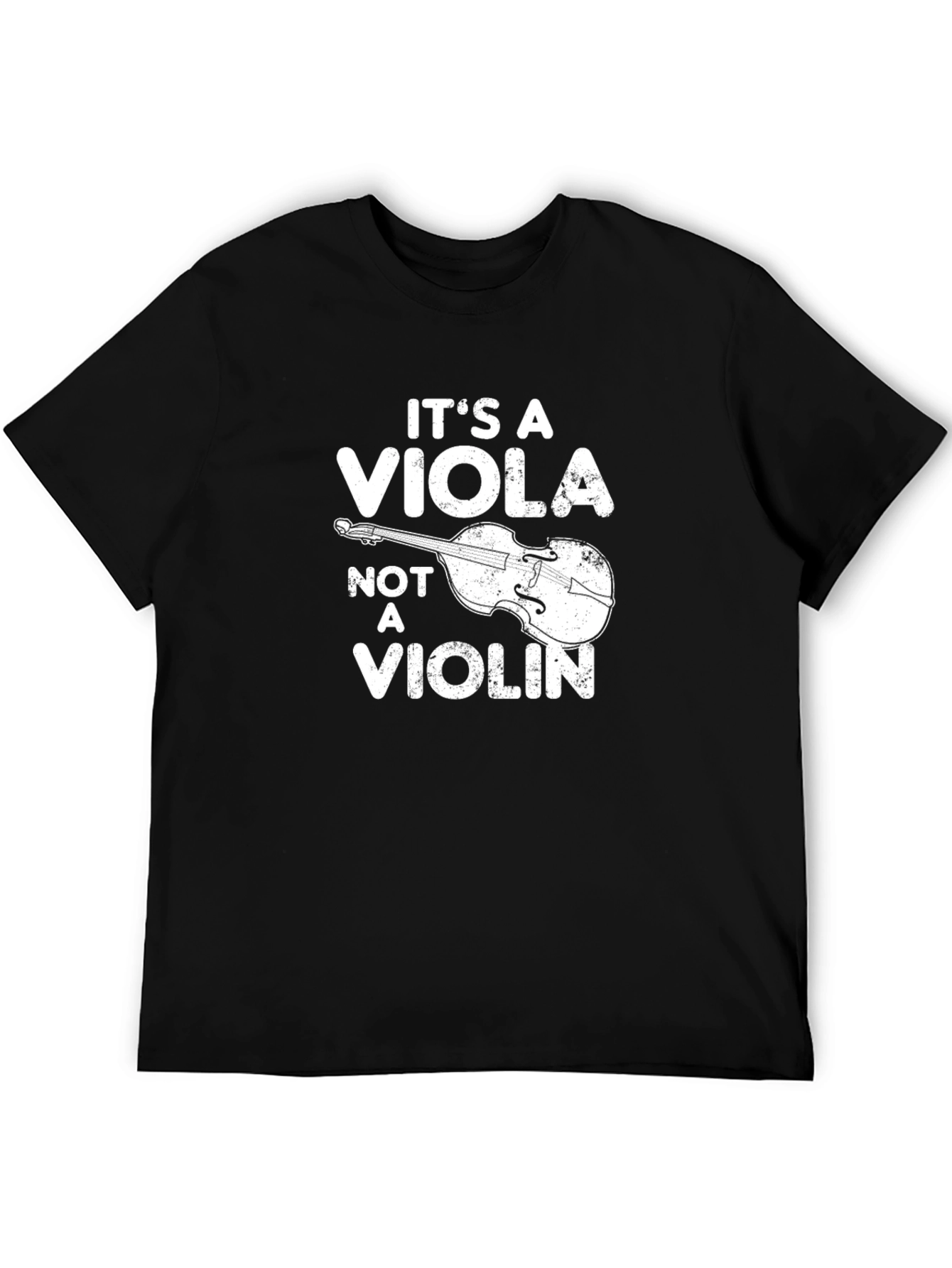 Its A Viola Not a Violin Black T-Shirt