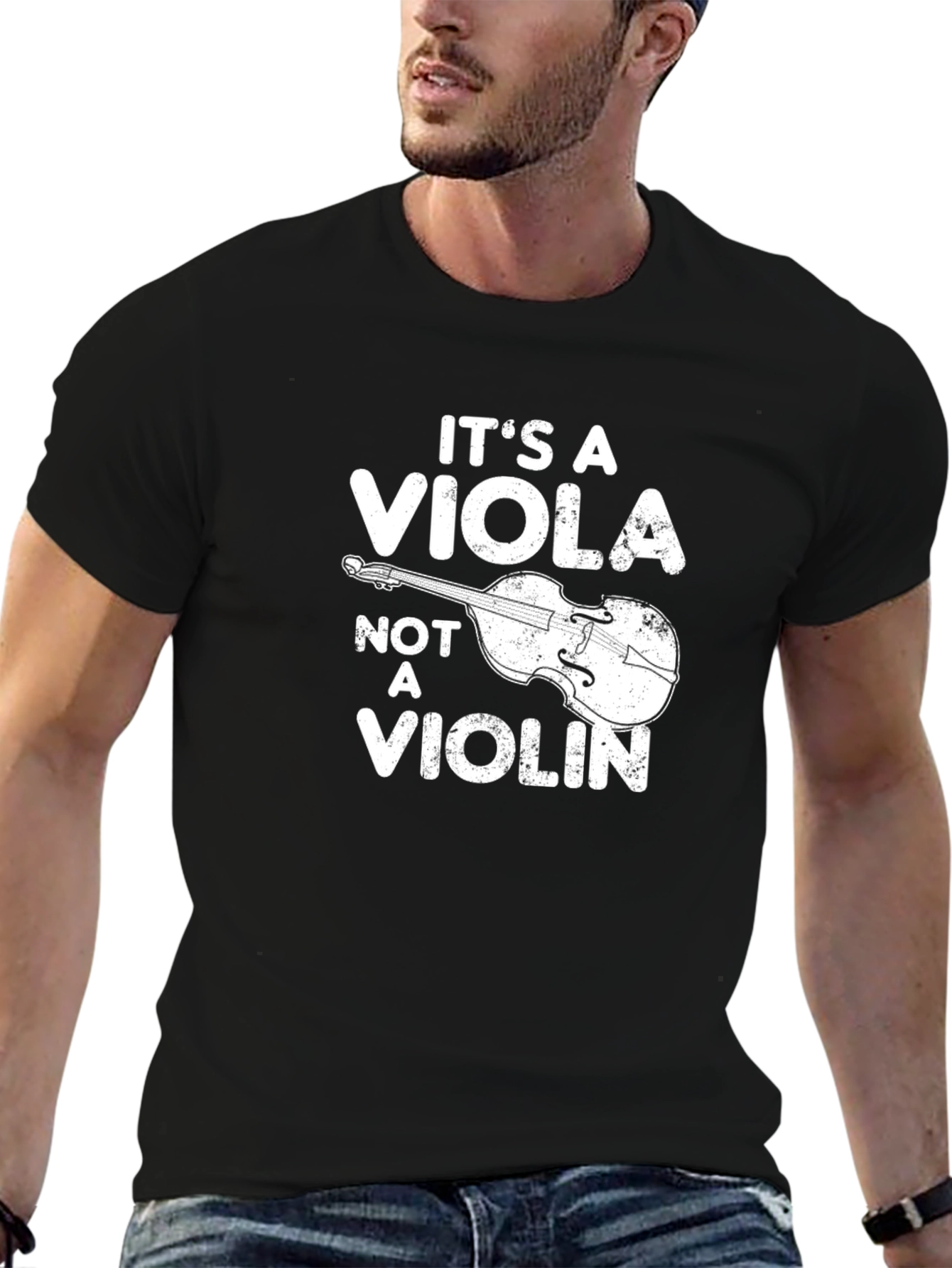 Its A Viola Not a Violin Black T-Shirt