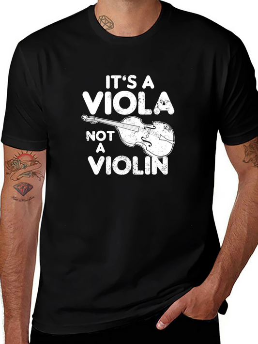Its A Viola Not a Violin Black T-Shirt
