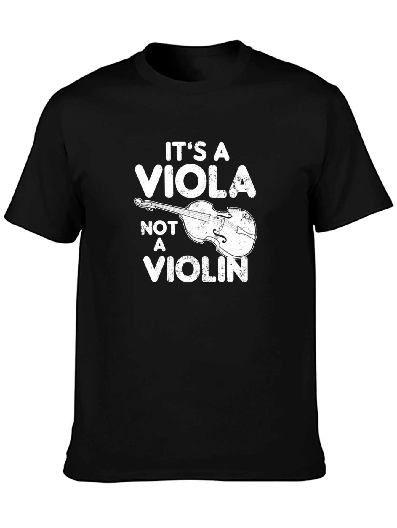 Its A Viola Not a Violin Black T-Shirt