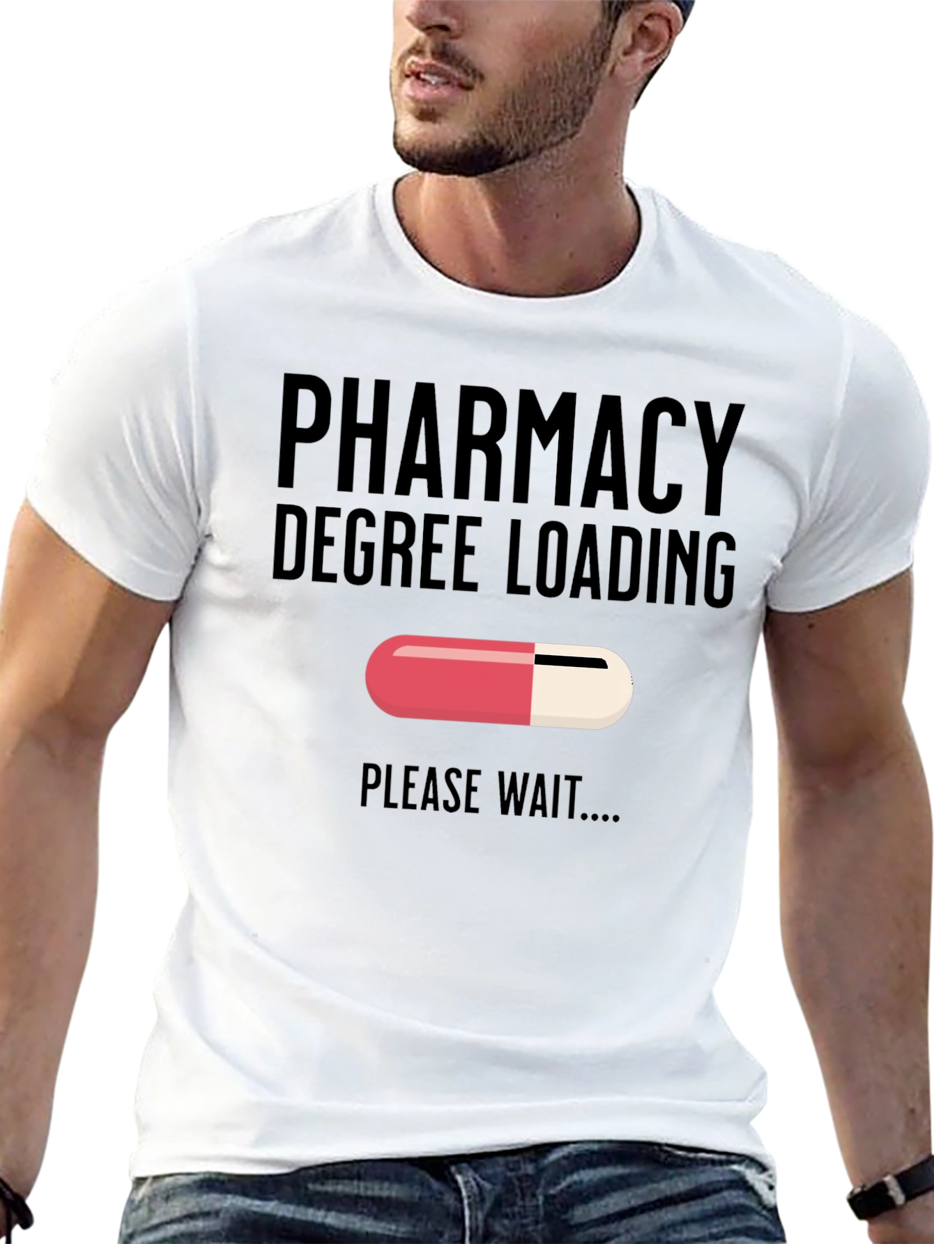 Pharmacy Degree Loading T-Shirt - Funny Future Pharmacist Tee