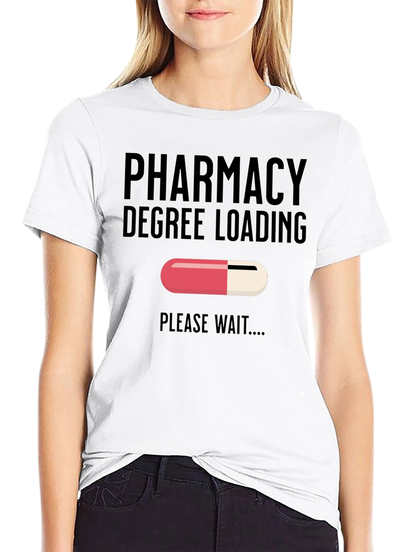 Pharmacy Degree Loading T-Shirt - Funny Future Pharmacist Tee