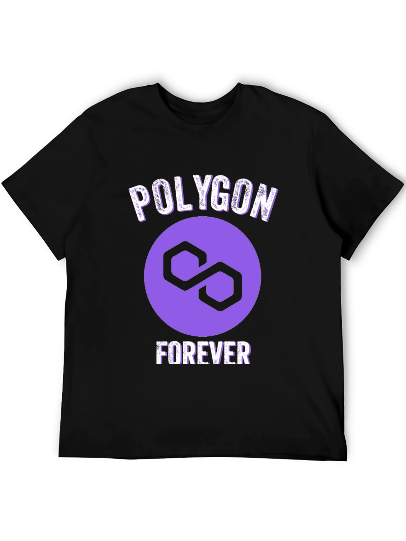 Polygon Forever Graphic Tee - Crypto Fan Apparel