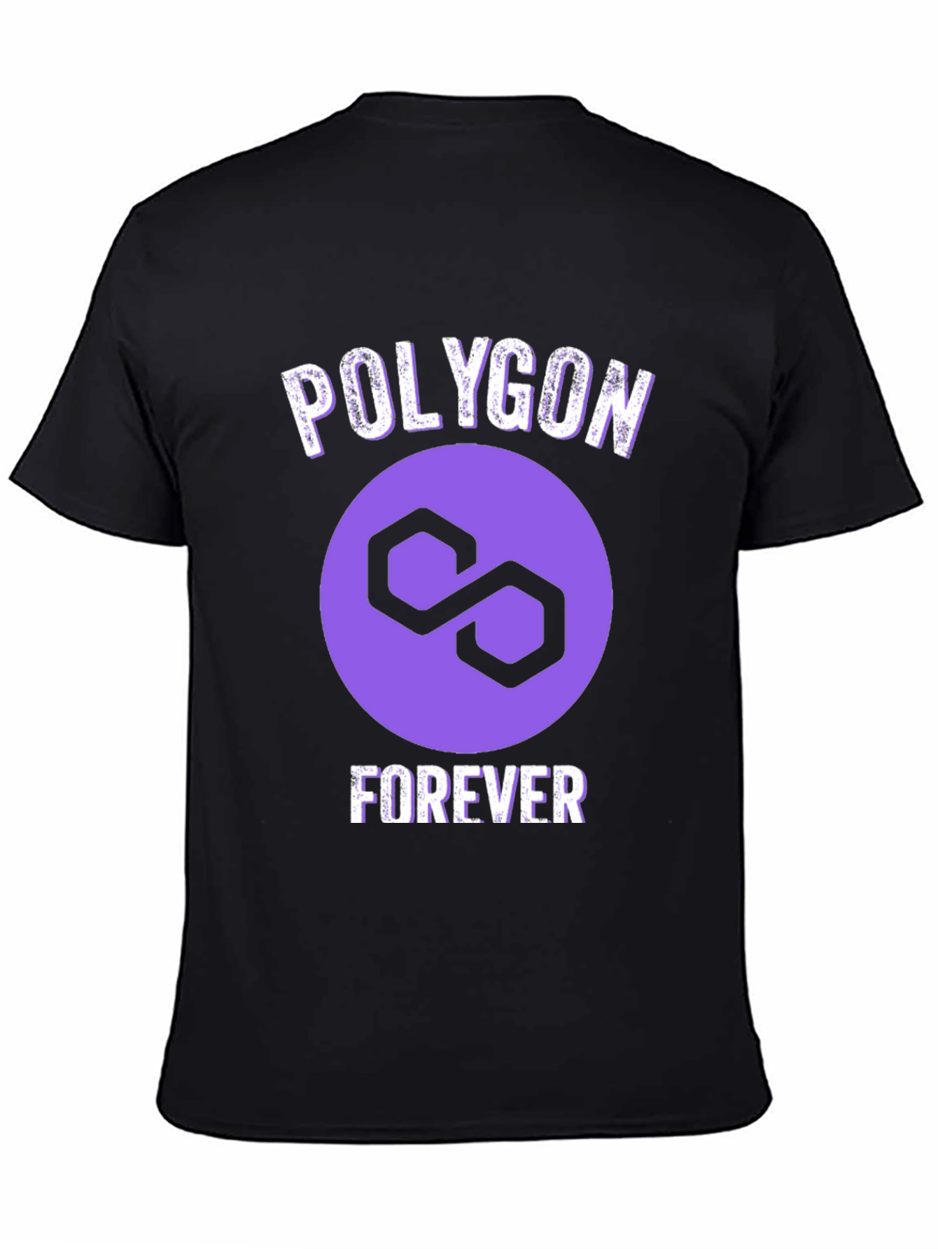 Polygon Forever Graphic Tee - Crypto Fan Apparel