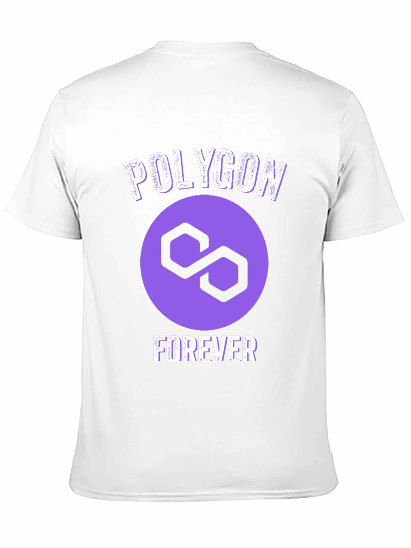 Polygon Forever Graphic Tee - Crypto Fan Apparel