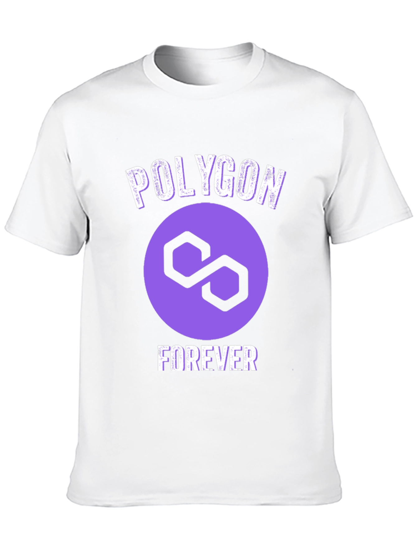Polygon Forever Graphic Tee - Crypto Fan Apparel