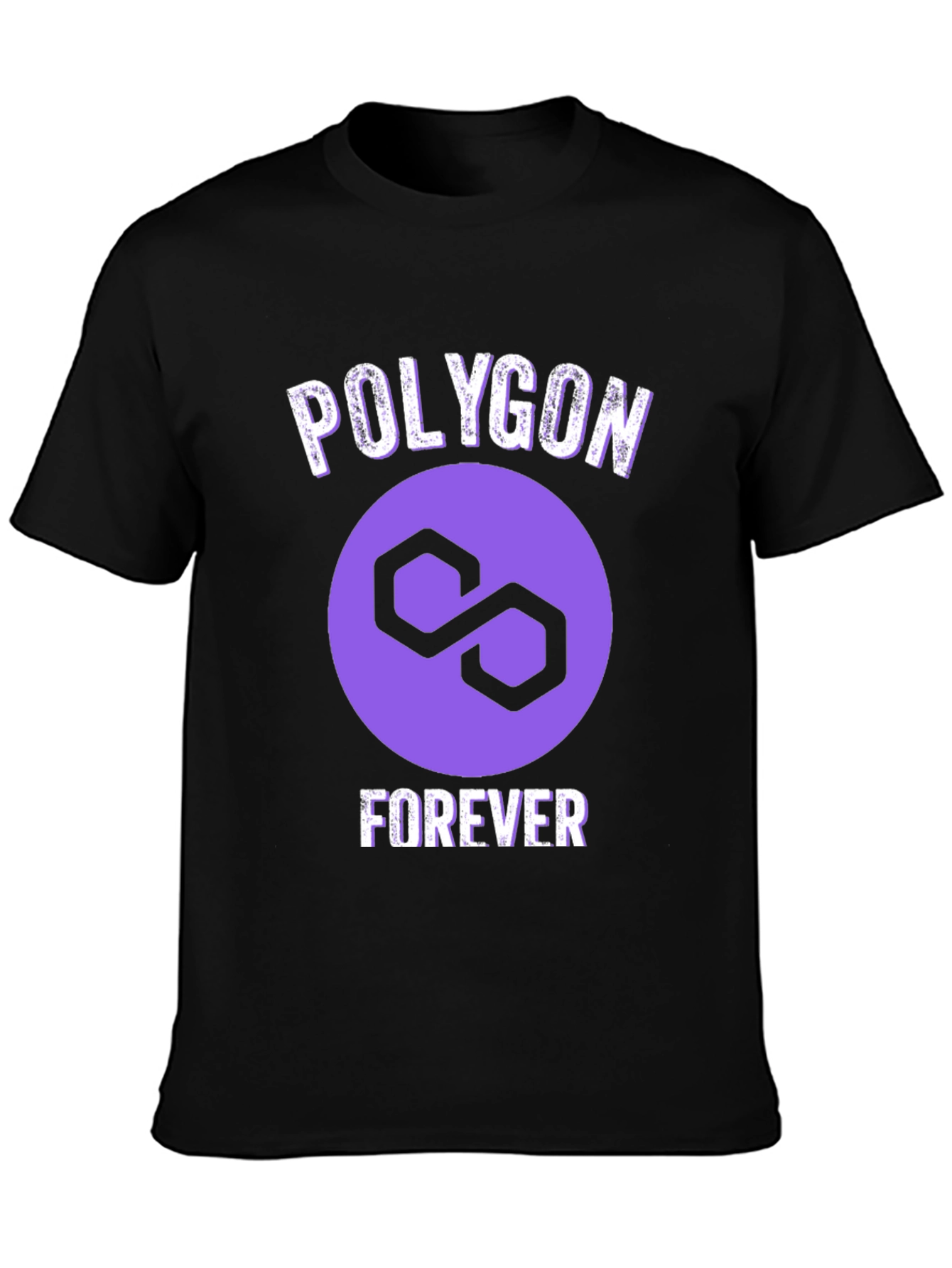 Polygon Forever Graphic Tee - Crypto Fan Apparel