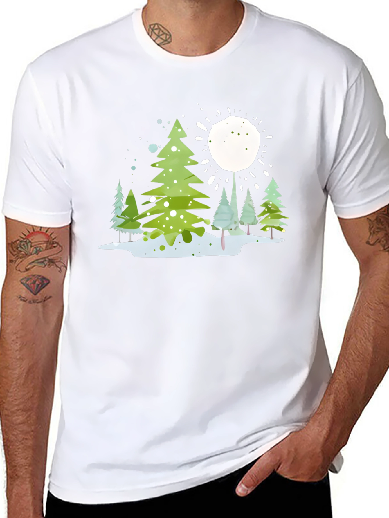 Winter Forest Graphic T-Shirt