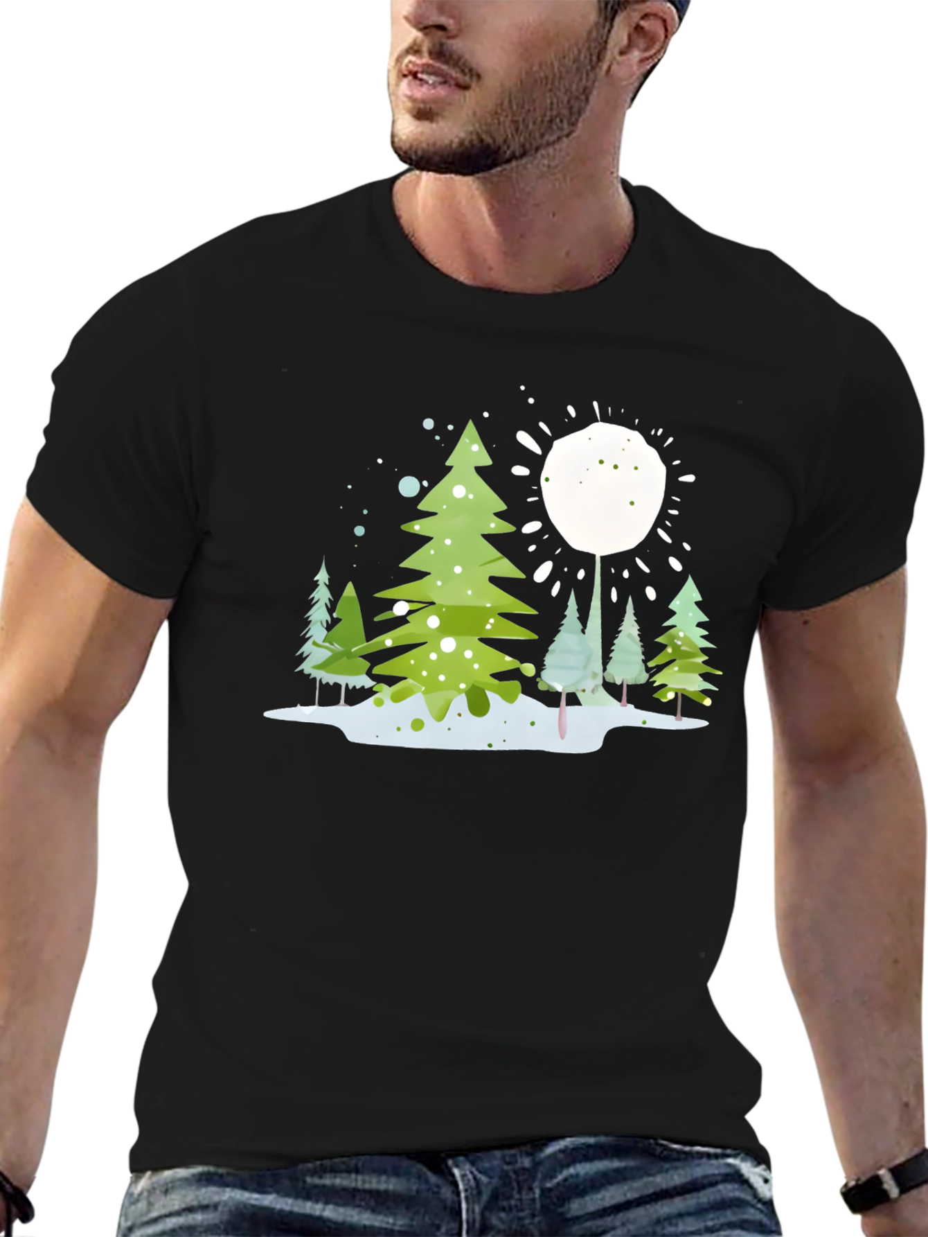 Winter Forest Graphic T-Shirt