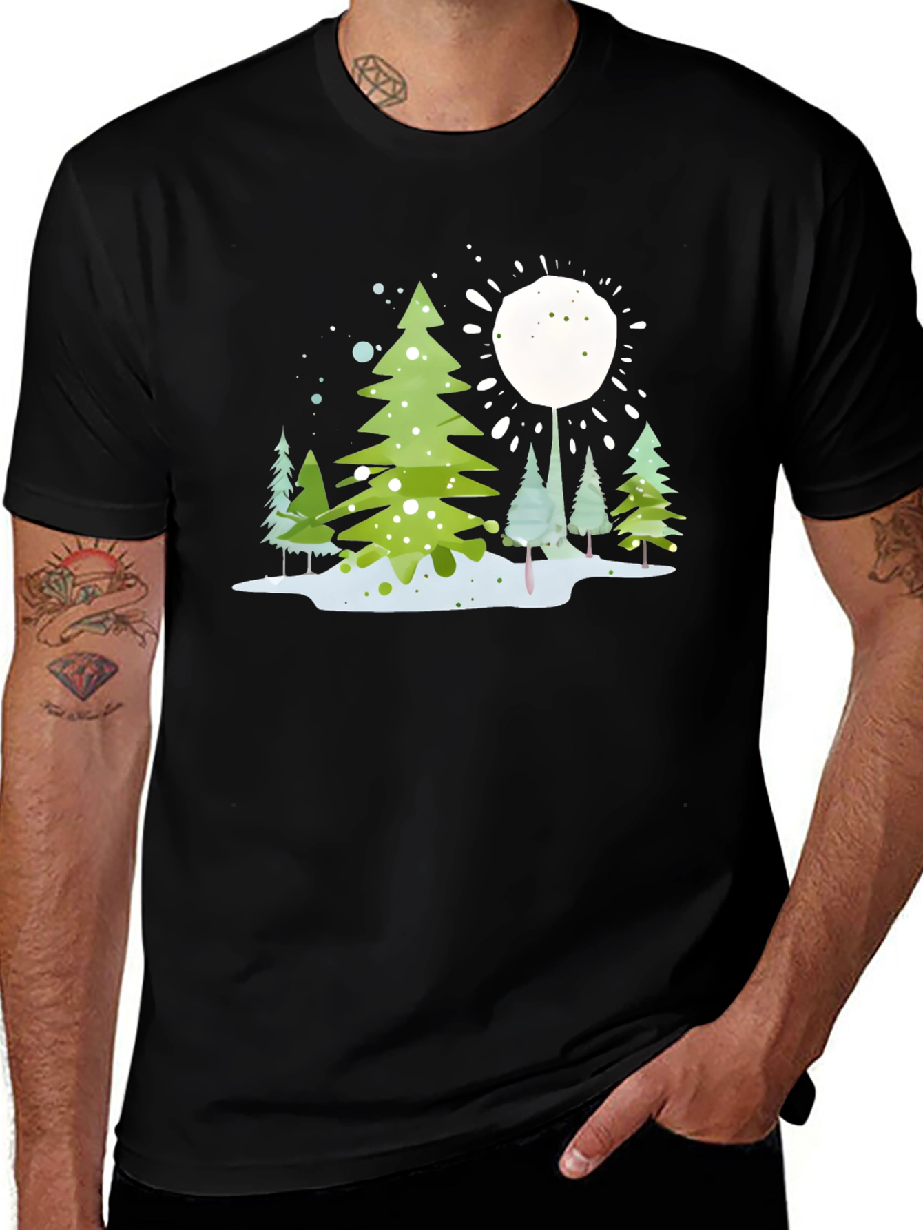 Winter Forest Graphic T-Shirt