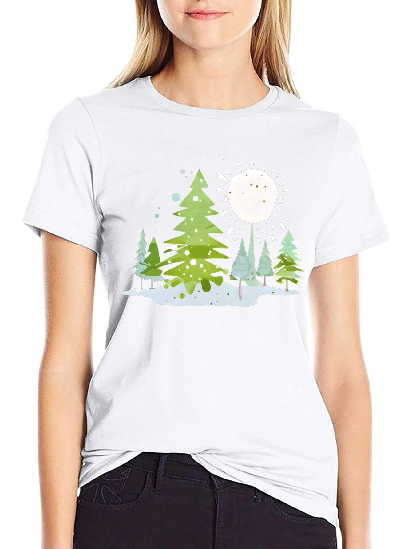Winter Forest Graphic T-Shirt