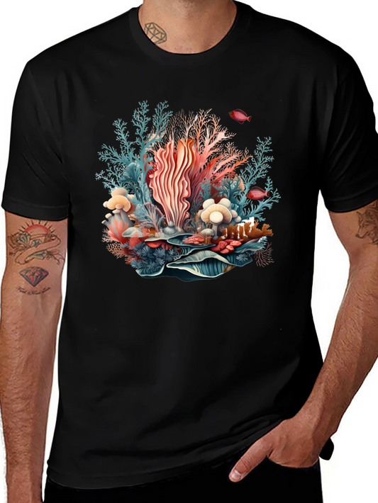 Coral Reef Graphic Tee - Unique Ocean Art