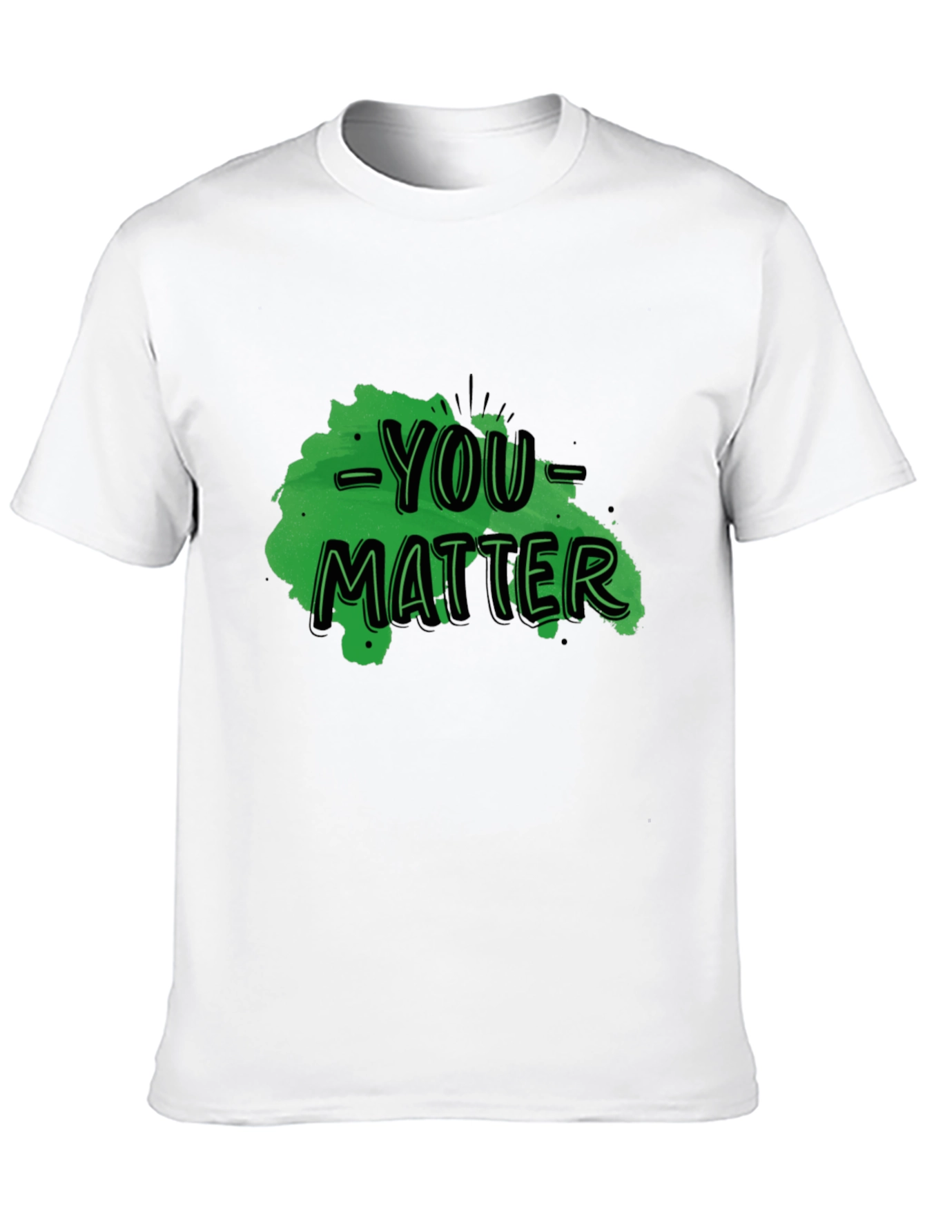 You Matter Graphic Tee - Black Casual T-Shirt