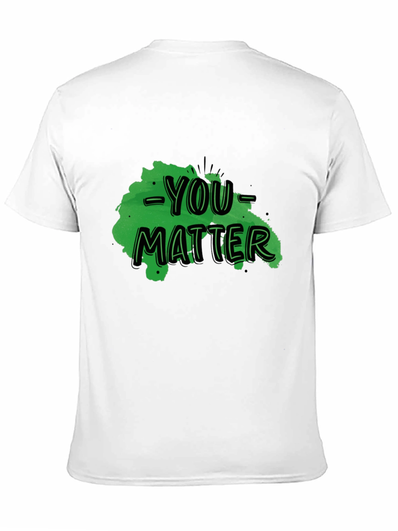 You Matter Graphic Tee - Black Casual T-Shirt