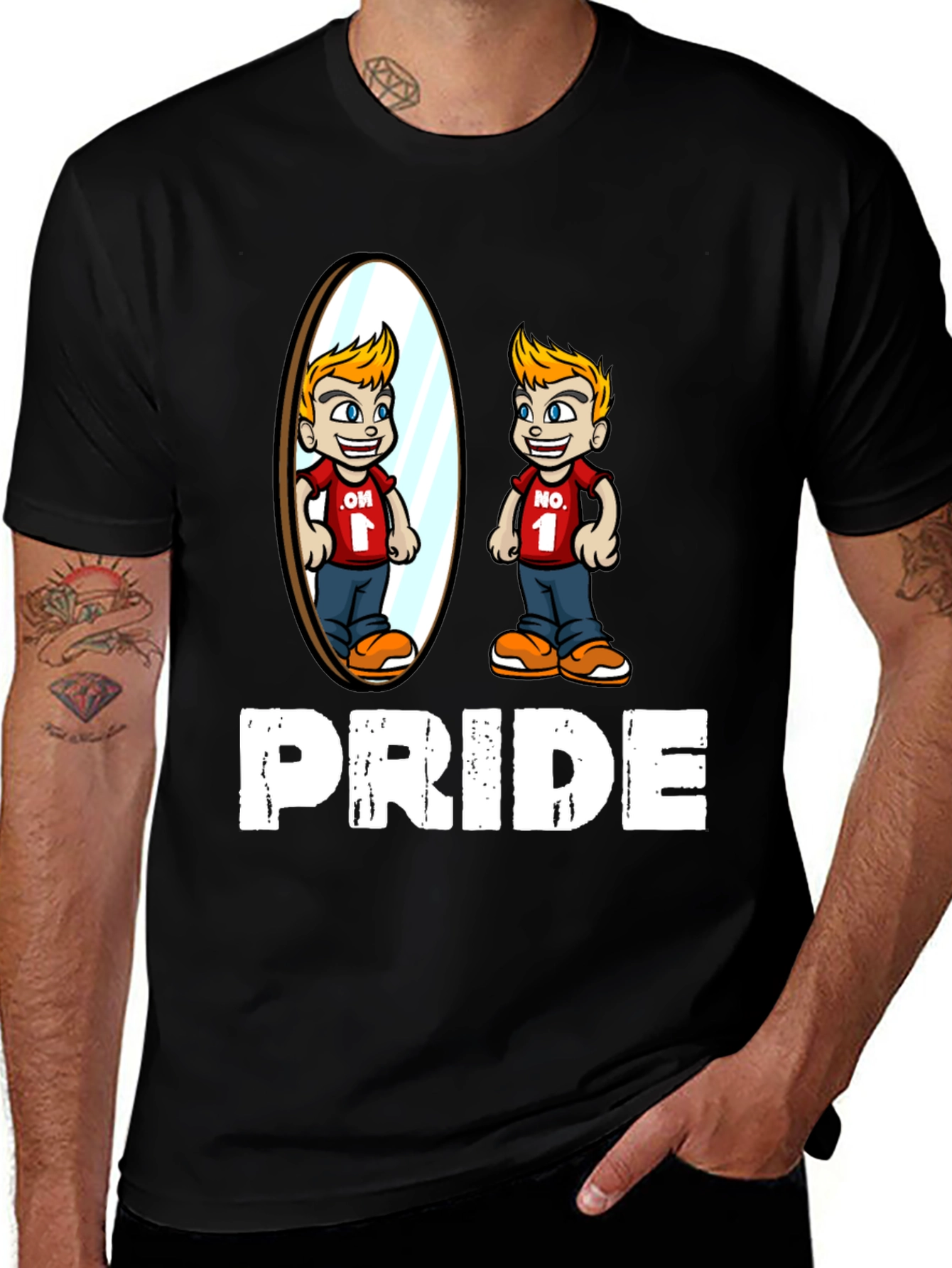 Pride T-Shirt with Mirror Reflection Design