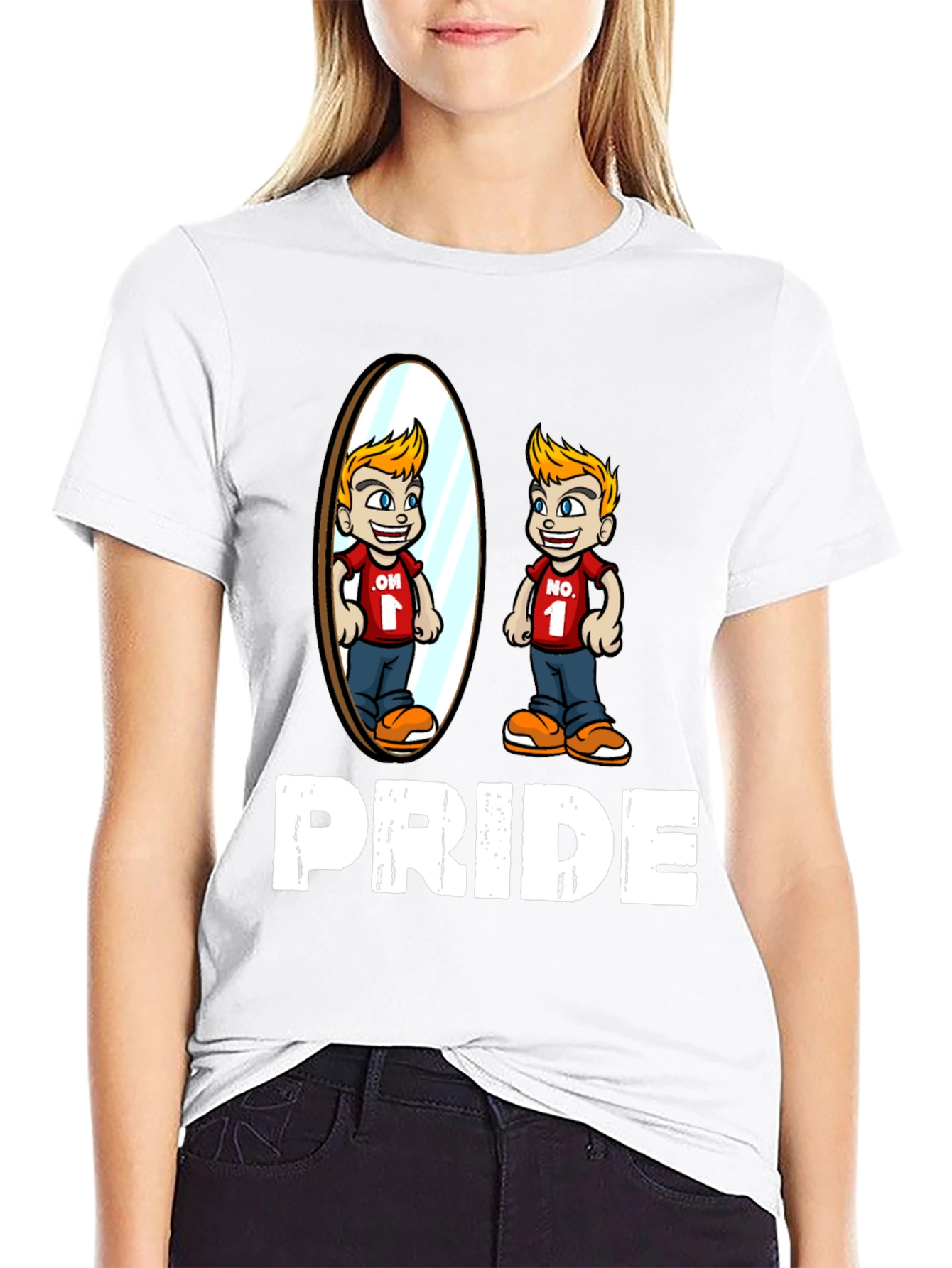 Pride T-Shirt with Mirror Reflection Design