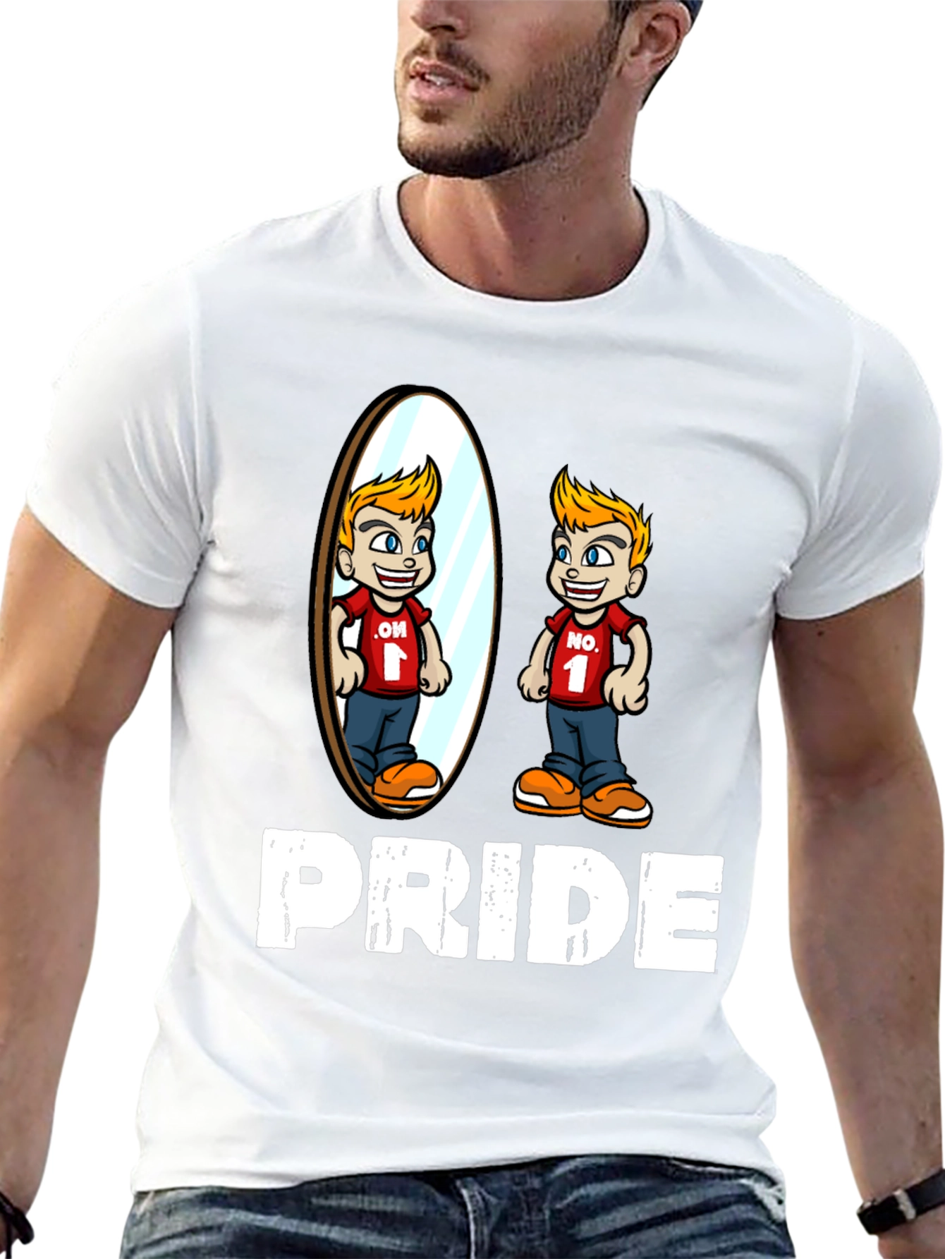 Pride T-Shirt with Mirror Reflection Design