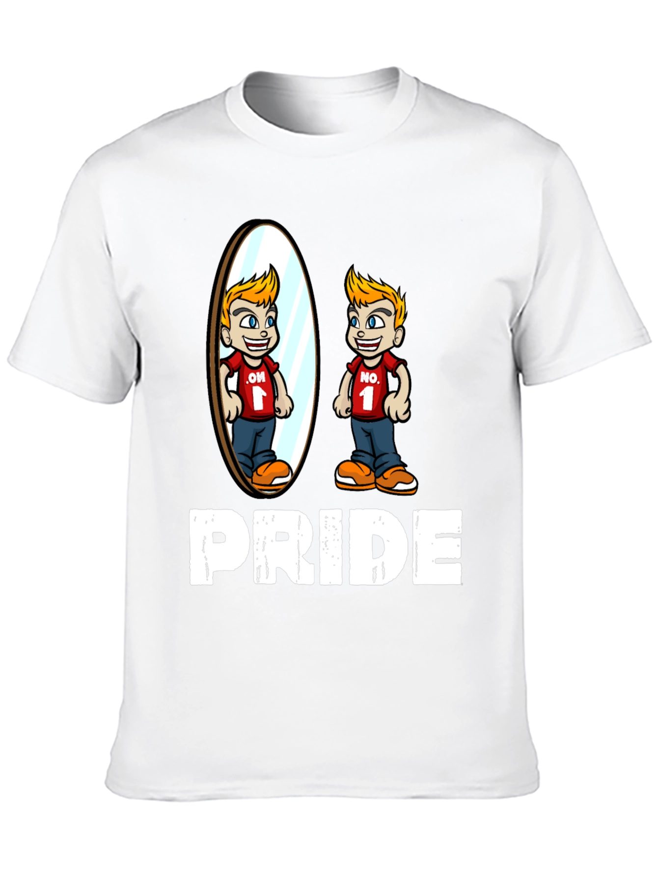 Pride T-Shirt with Mirror Reflection Design