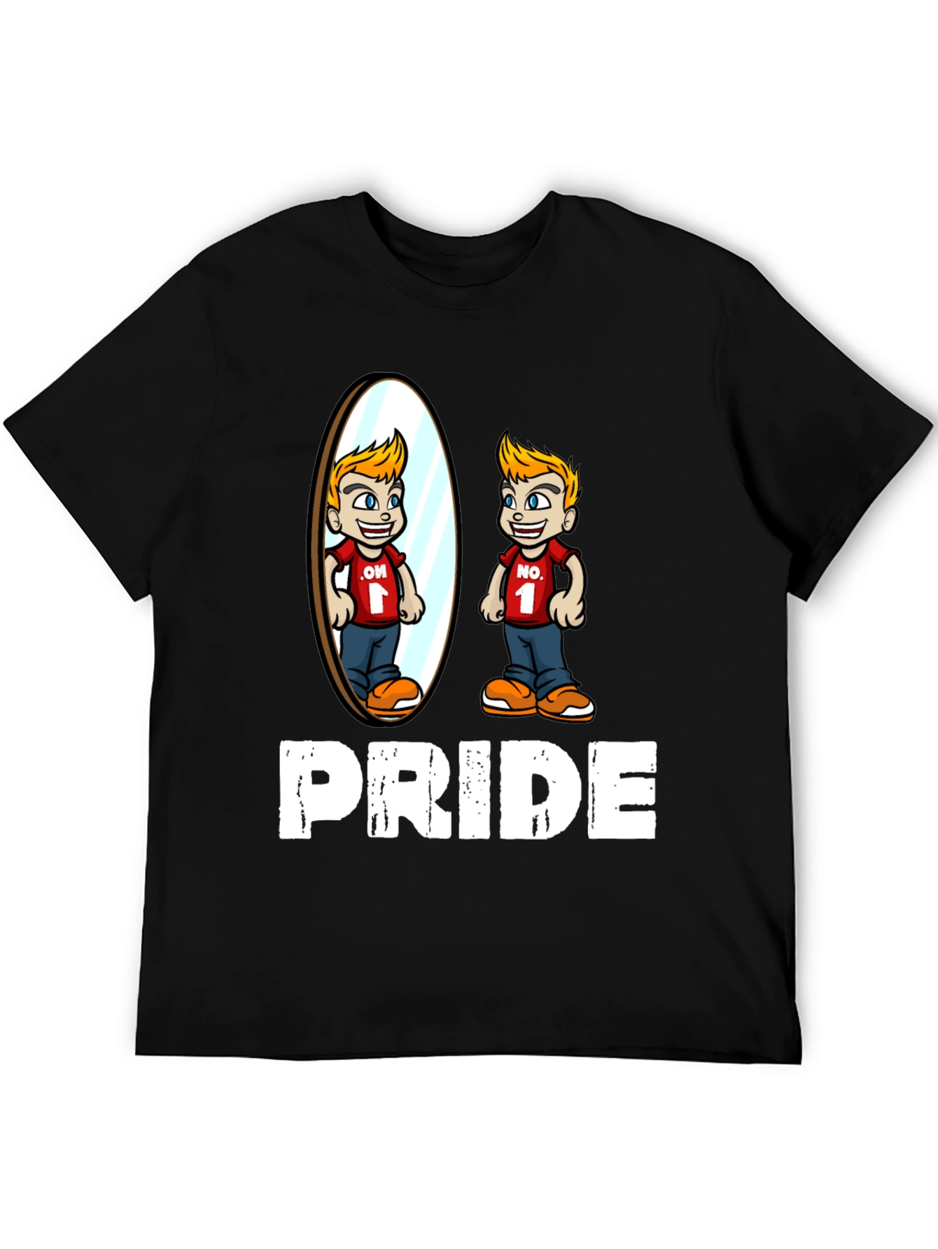 Pride T-Shirt with Mirror Reflection Design