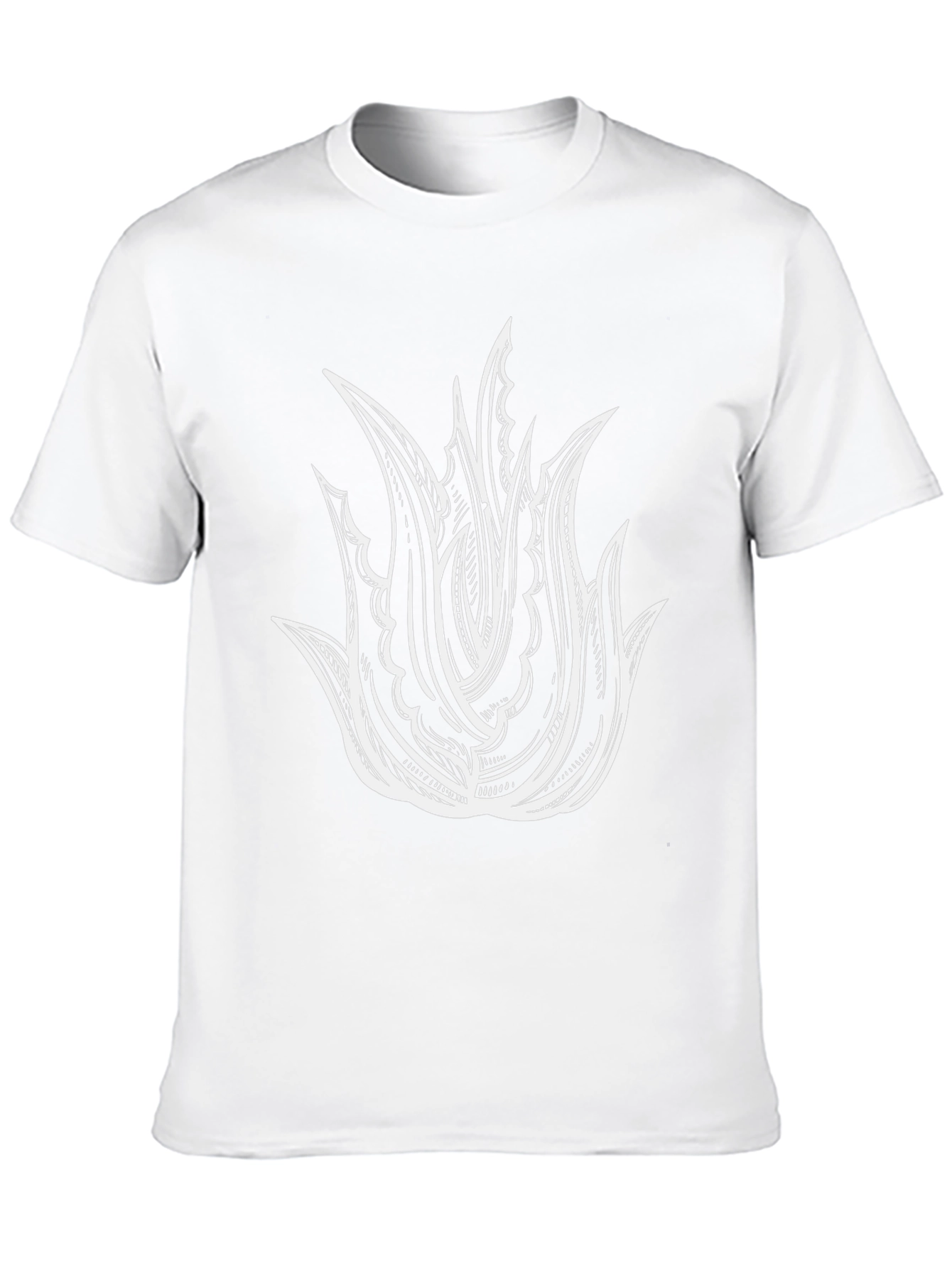 Aloe Graphic Tee - Black Cotton Casual T-Shirt
